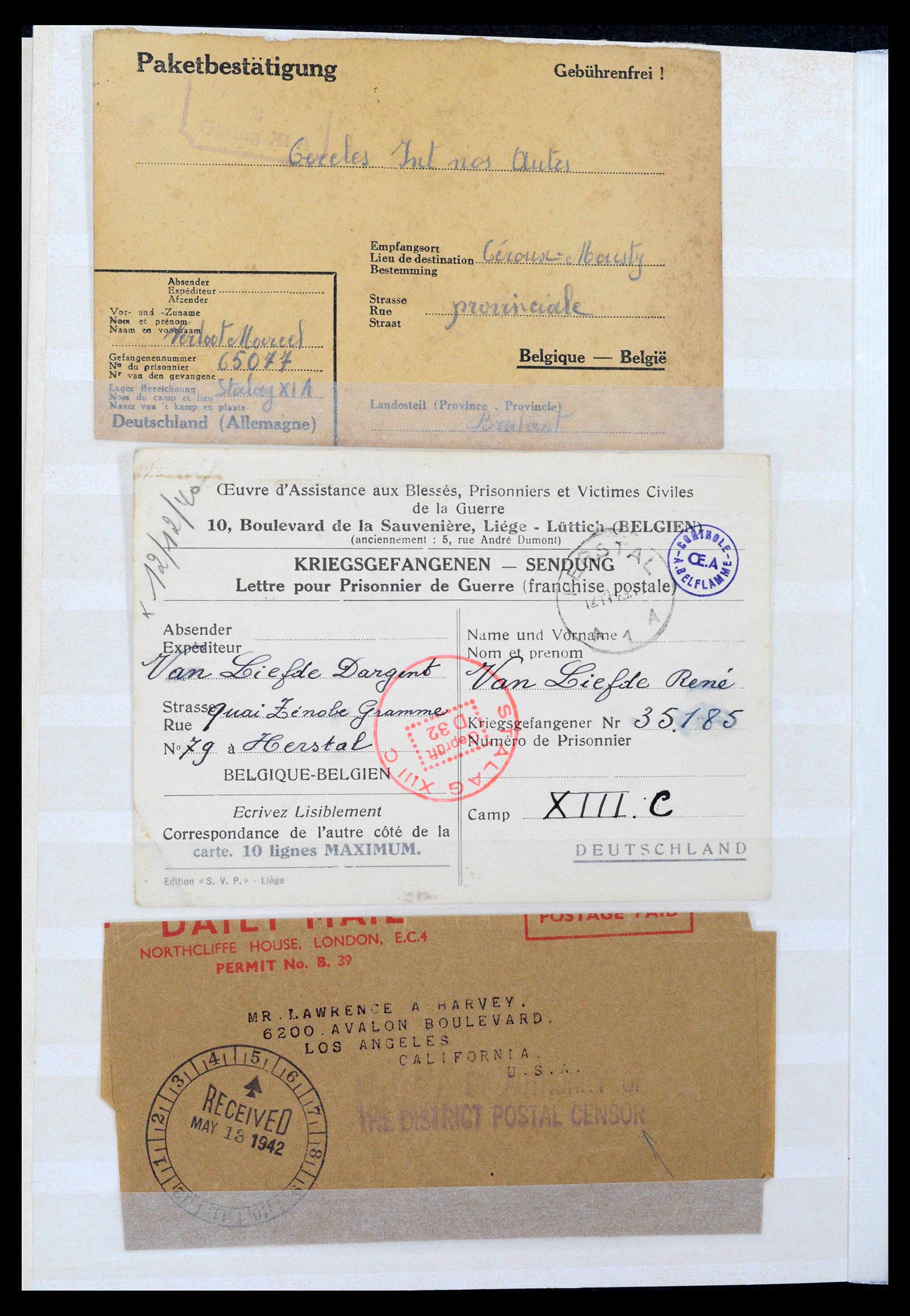 38865 0040 - Stamp collection 38865 German occupation 2nd worldwar 1939-1945.