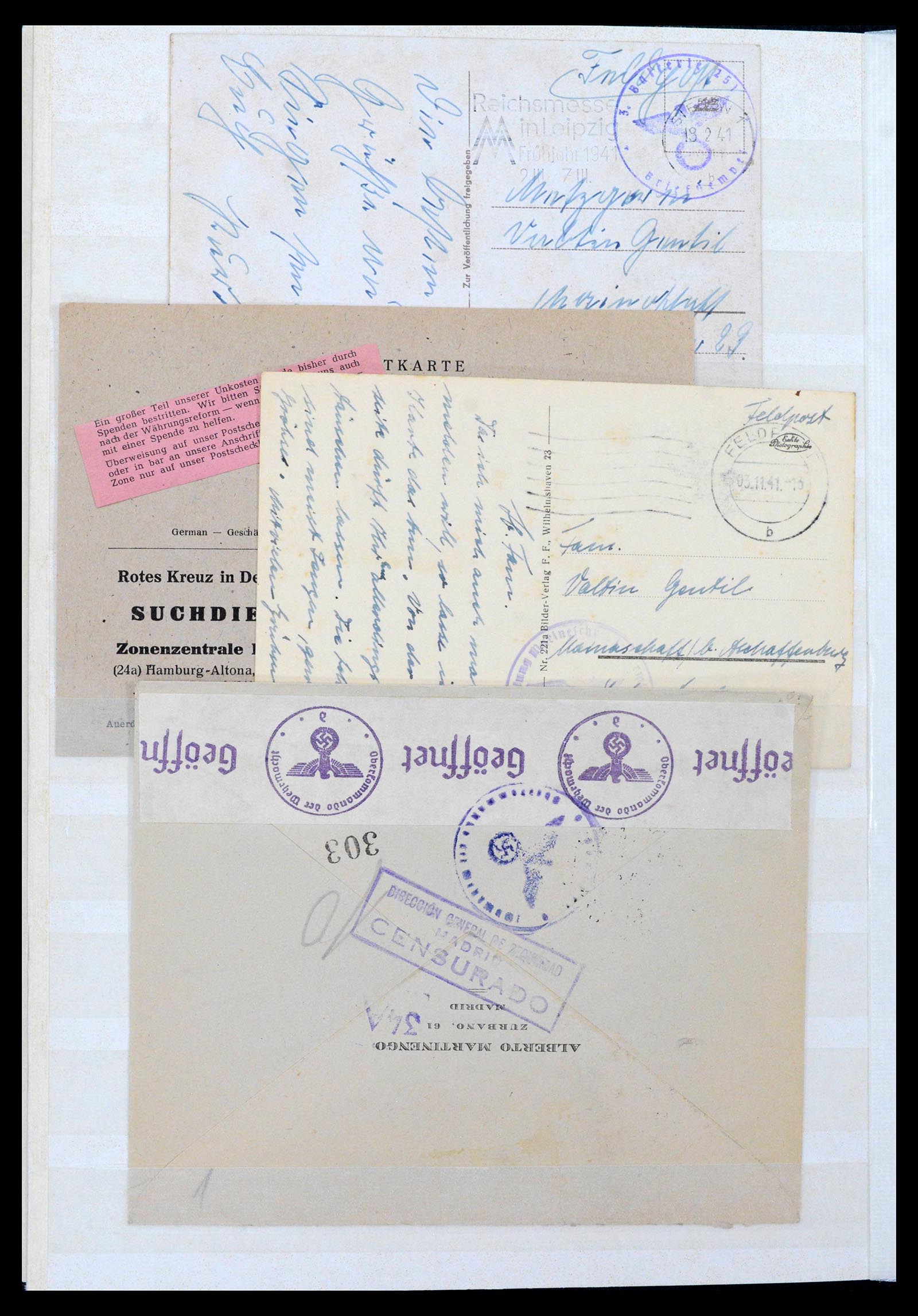 38865 0042 - Stamp collection 38865 German occupation 2nd worldwar 1939-1945.