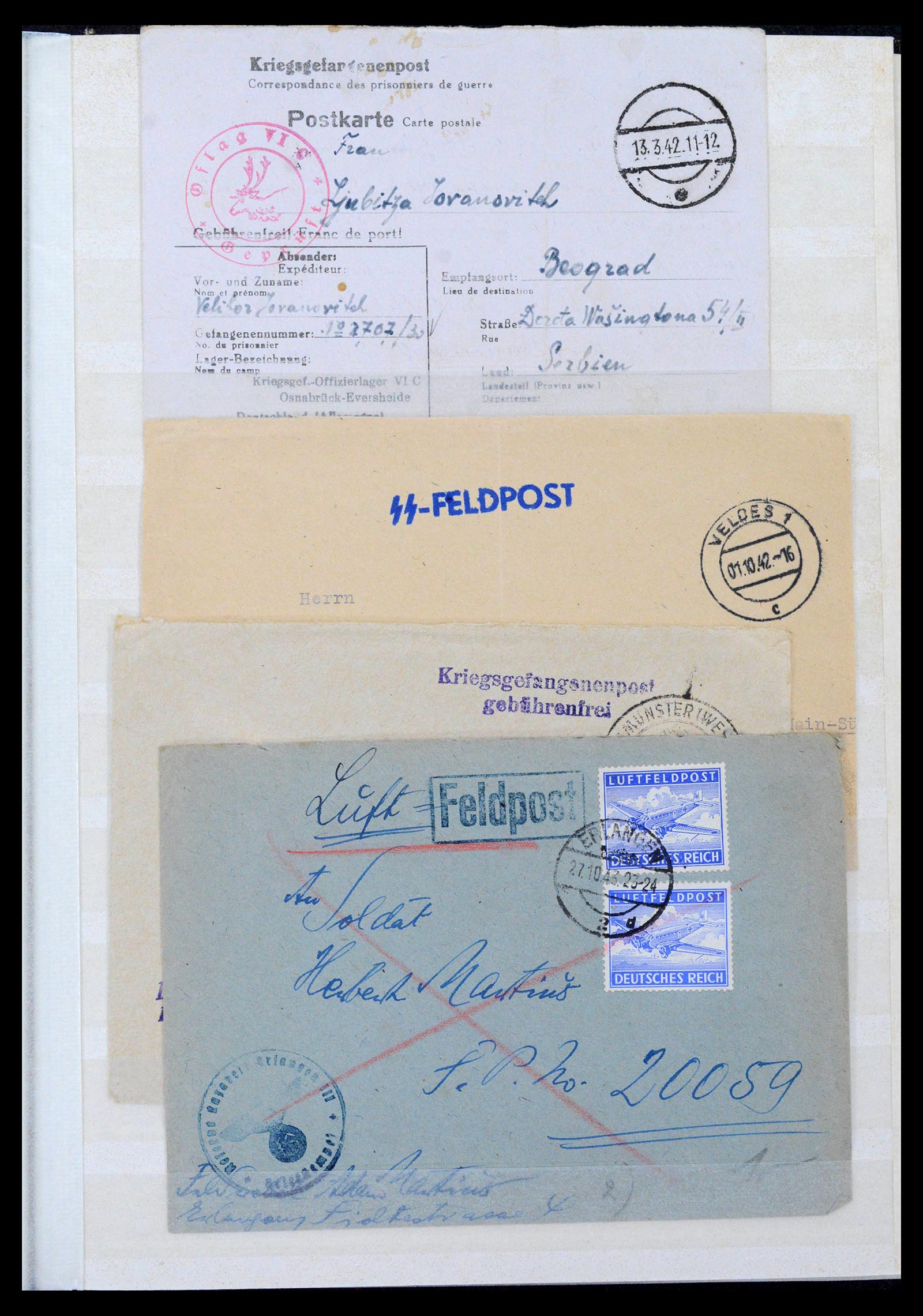 38865 0051 - Stamp collection 38865 German occupation 2nd worldwar 1939-1945.
