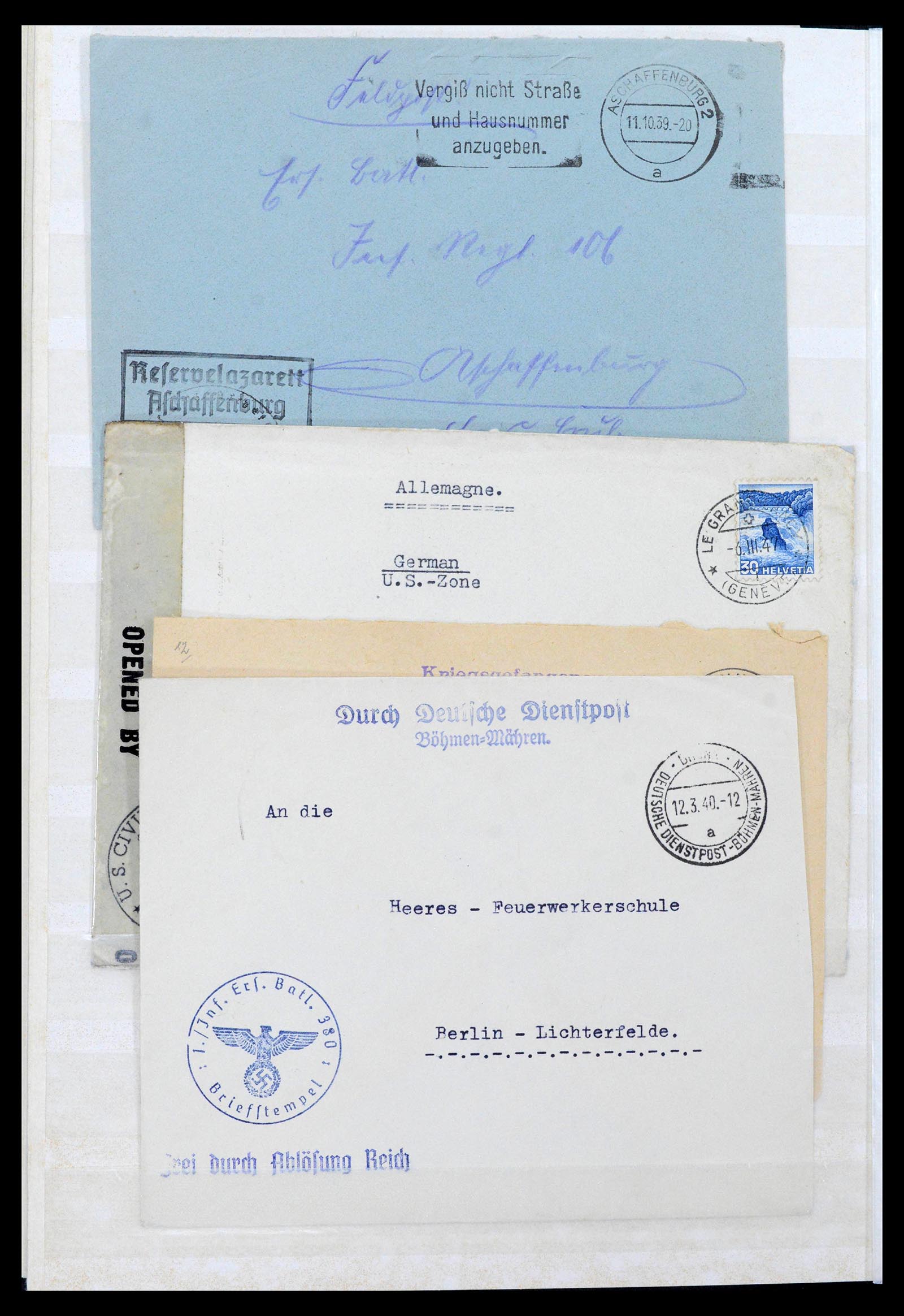 38865 0052 - Stamp collection 38865 German occupation 2nd worldwar 1939-1945.