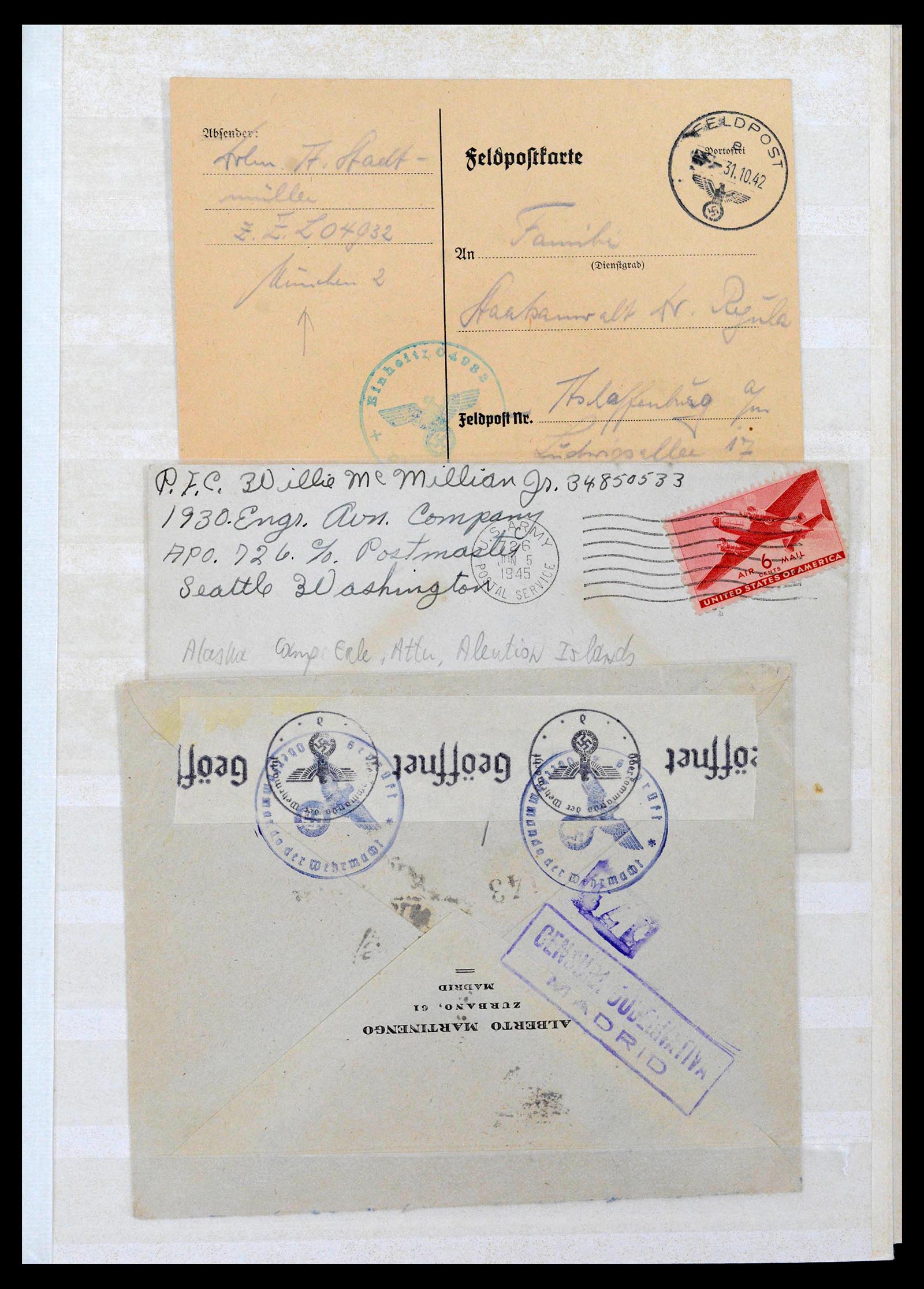 38865 0053 - Stamp collection 38865 German occupation 2nd worldwar 1939-1945.