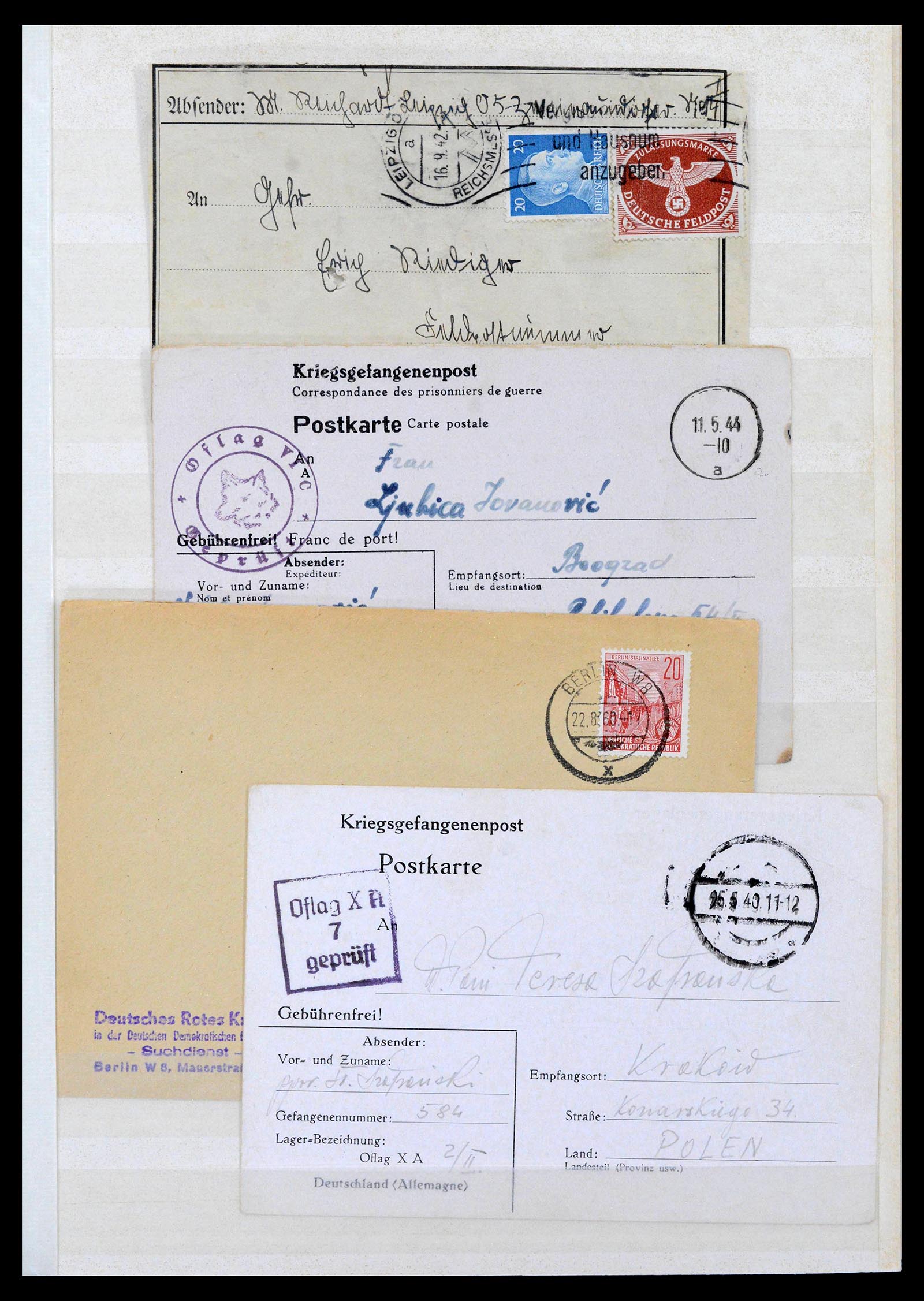 38865 0055 - Stamp collection 38865 German occupation 2nd worldwar 1939-1945.