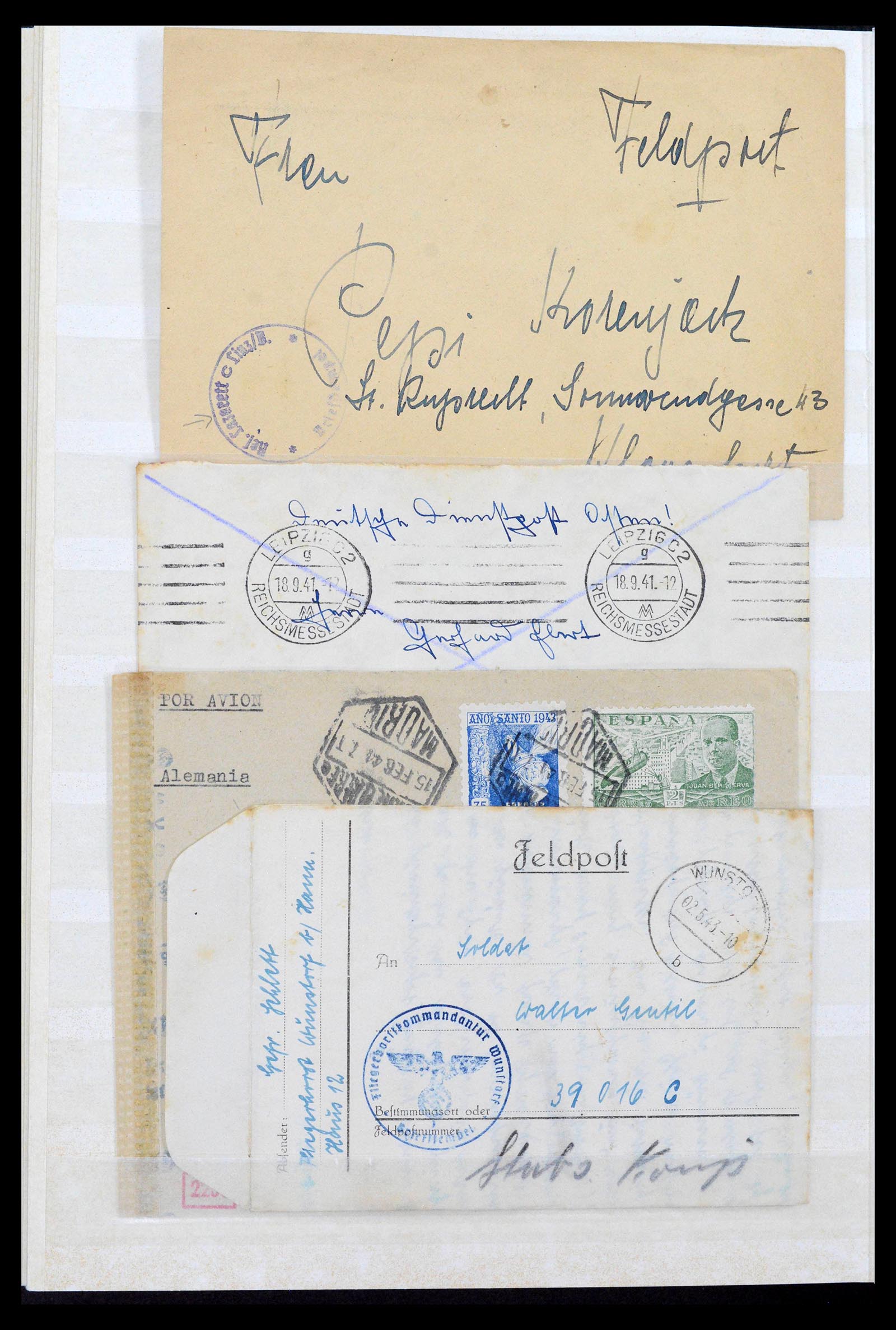 38865 0058 - Stamp collection 38865 German occupation 2nd worldwar 1939-1945.