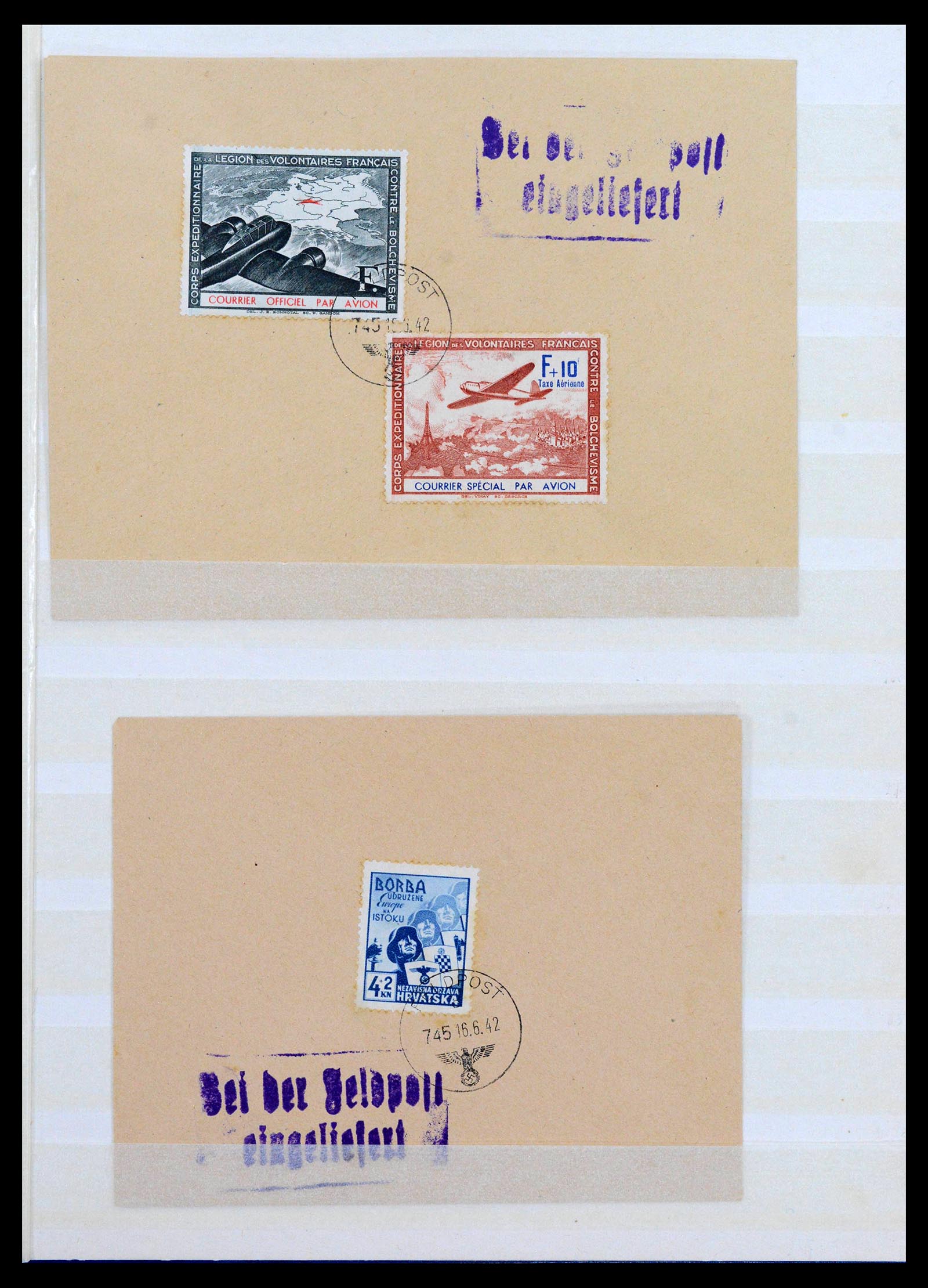 38865 0064 - Stamp collection 38865 German occupation 2nd worldwar 1939-1945.