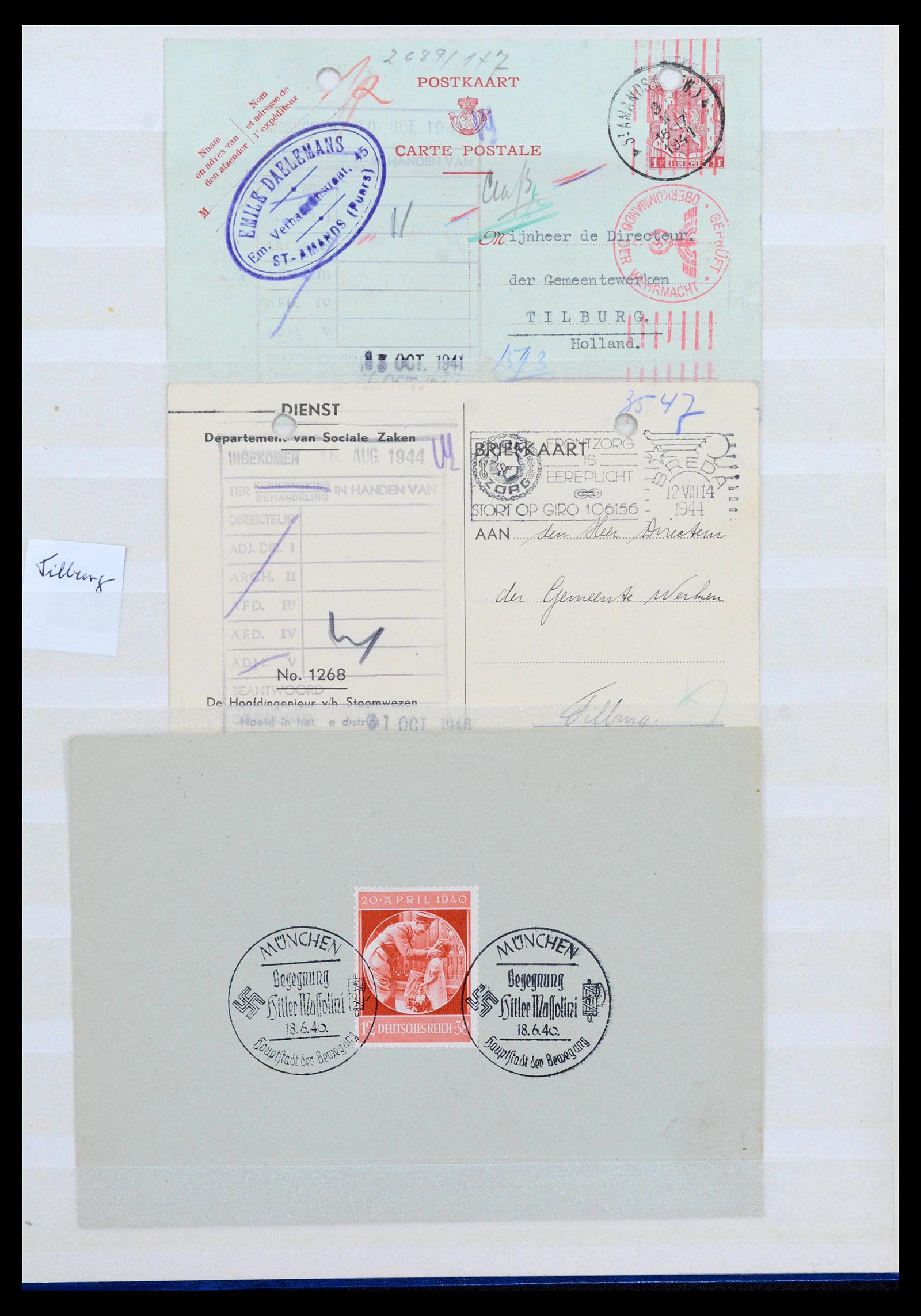 38865 0072 - Stamp collection 38865 German occupation 2nd worldwar 1939-1945.