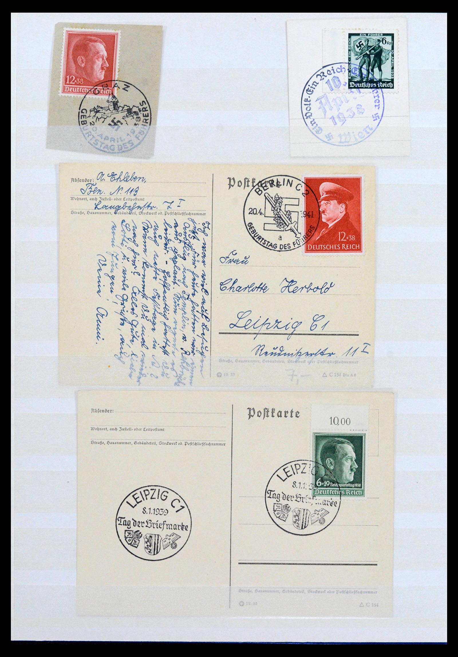 38865 0073 - Stamp collection 38865 German occupation 2nd worldwar 1939-1945.