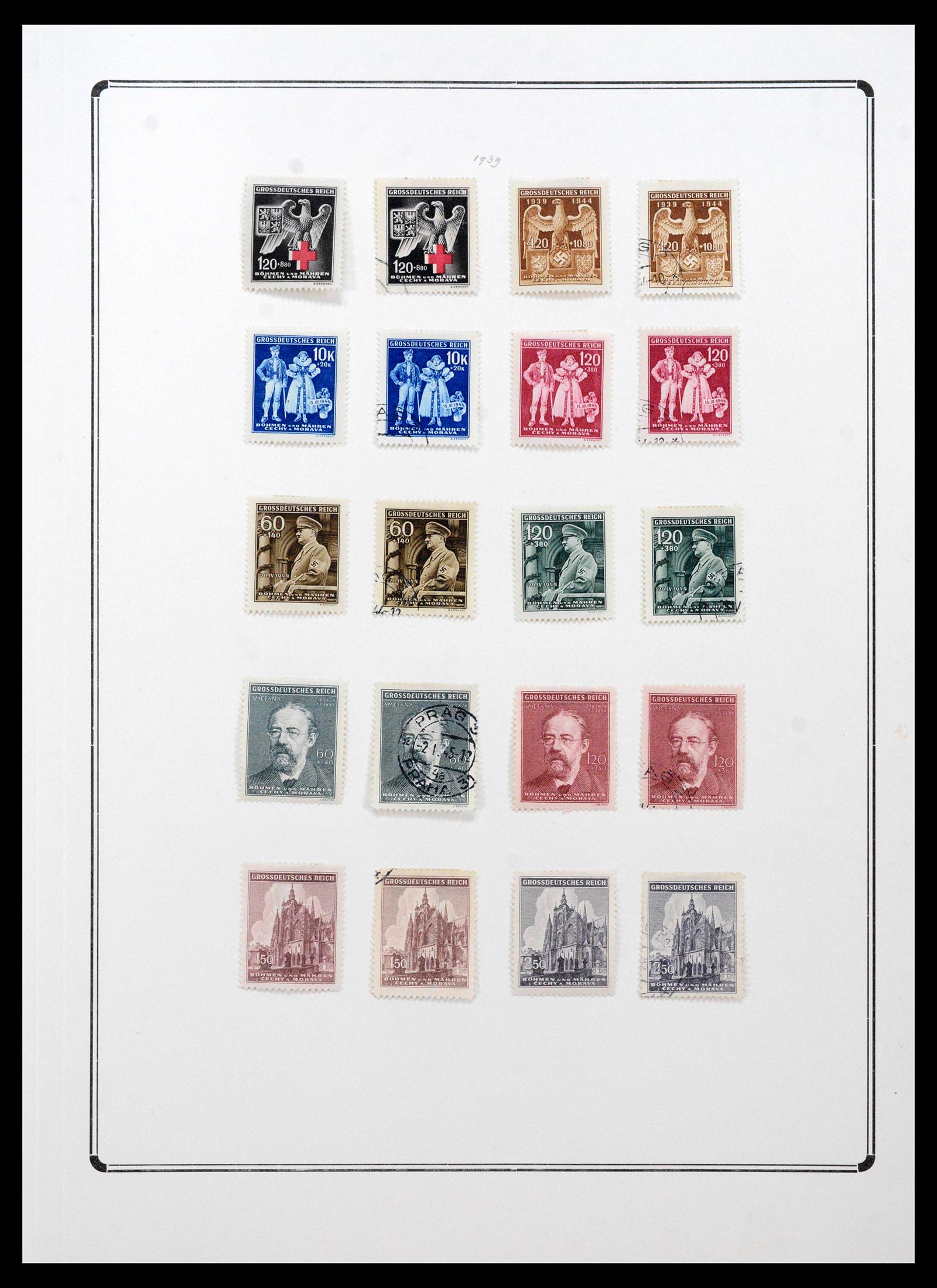 38865 0079 - Stamp collection 38865 German occupation 2nd worldwar 1939-1945.