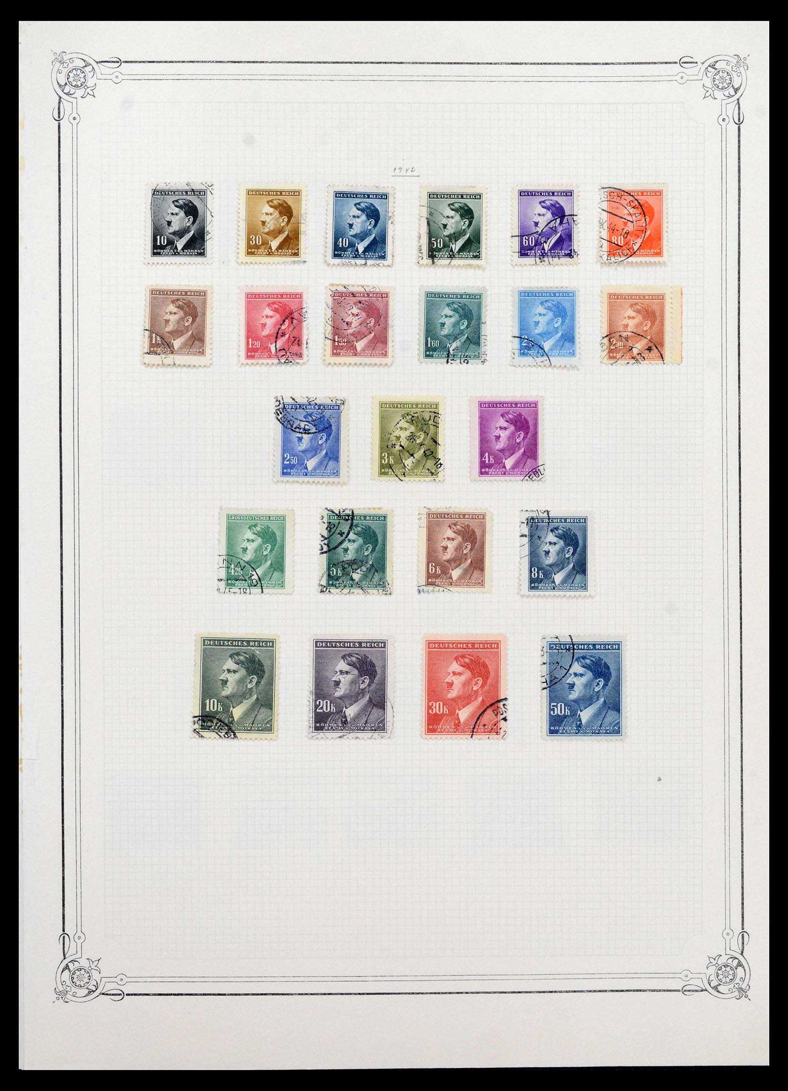 38865 0082 - Stamp collection 38865 German occupation 2nd worldwar 1939-1945.