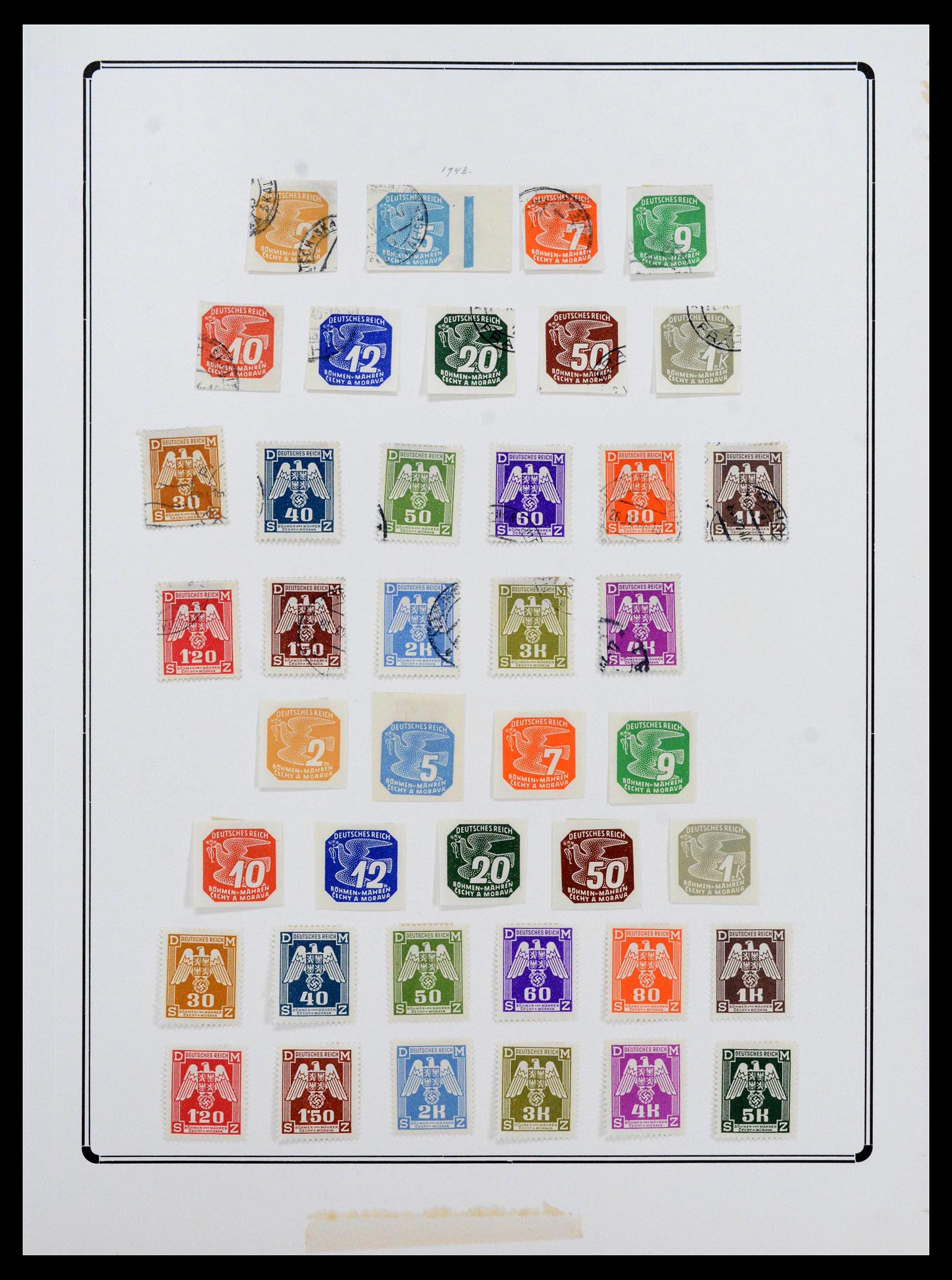 38865 0093 - Stamp collection 38865 German occupation 2nd worldwar 1939-1945.