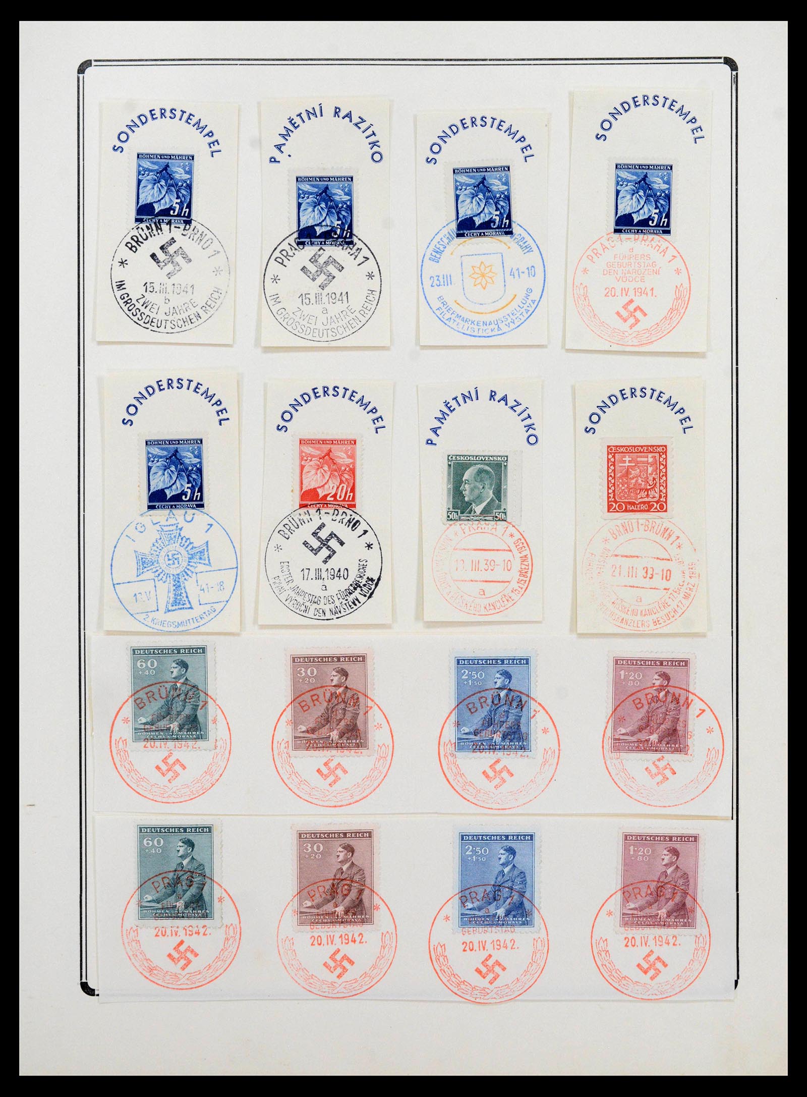 38865 0095 - Stamp collection 38865 German occupation 2nd worldwar 1939-1945.