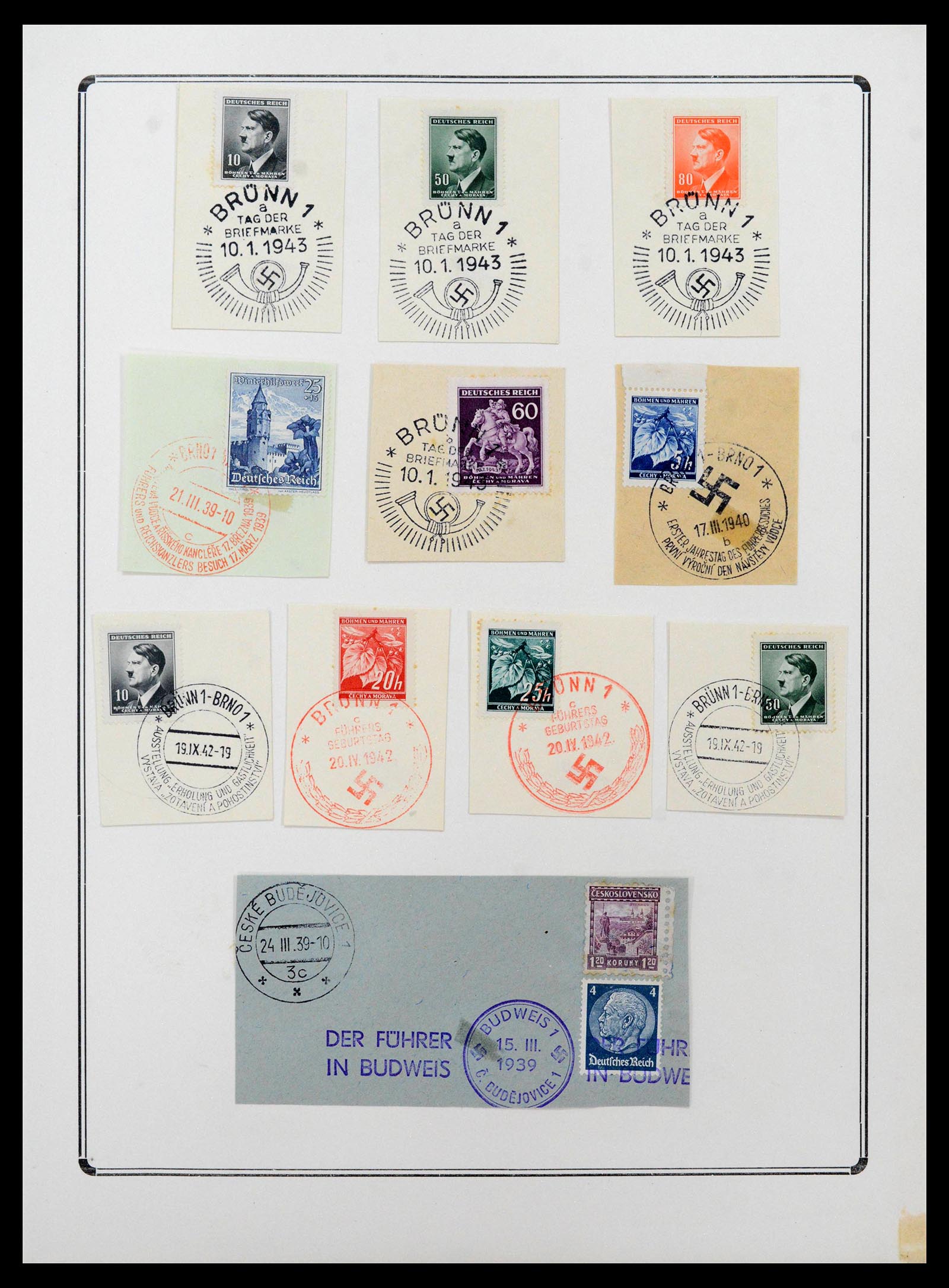 38865 0096 - Stamp collection 38865 German occupation 2nd worldwar 1939-1945.