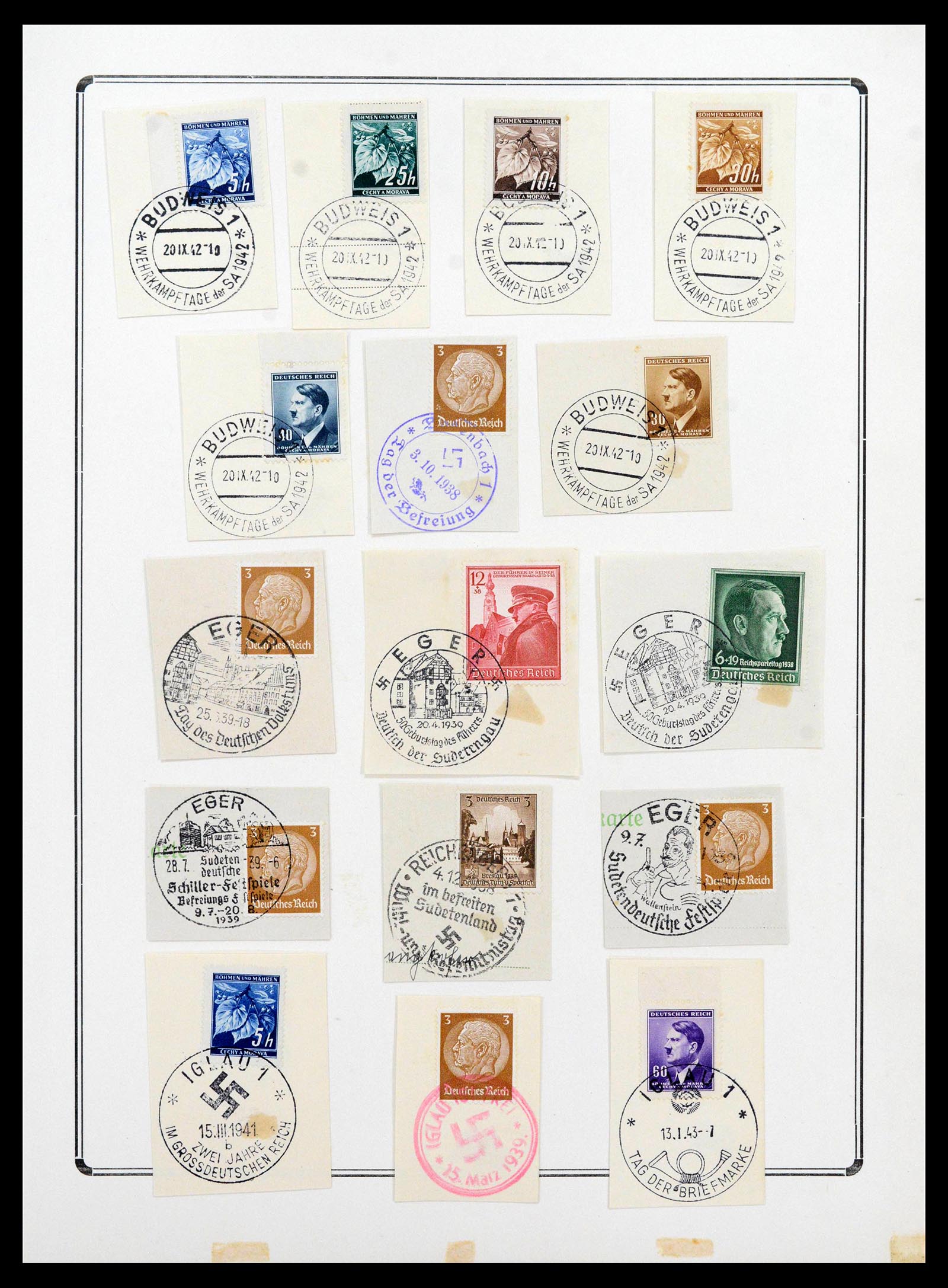 38865 0097 - Stamp collection 38865 German occupation 2nd worldwar 1939-1945.