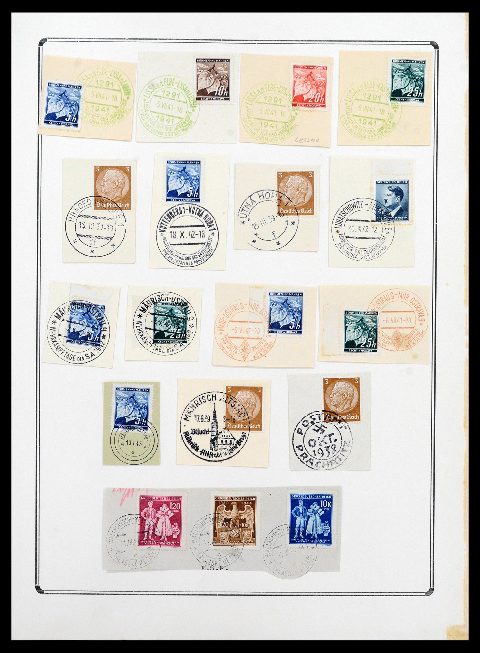 38865 0098 - Stamp collection 38865 German occupation 2nd worldwar 1939-1945.