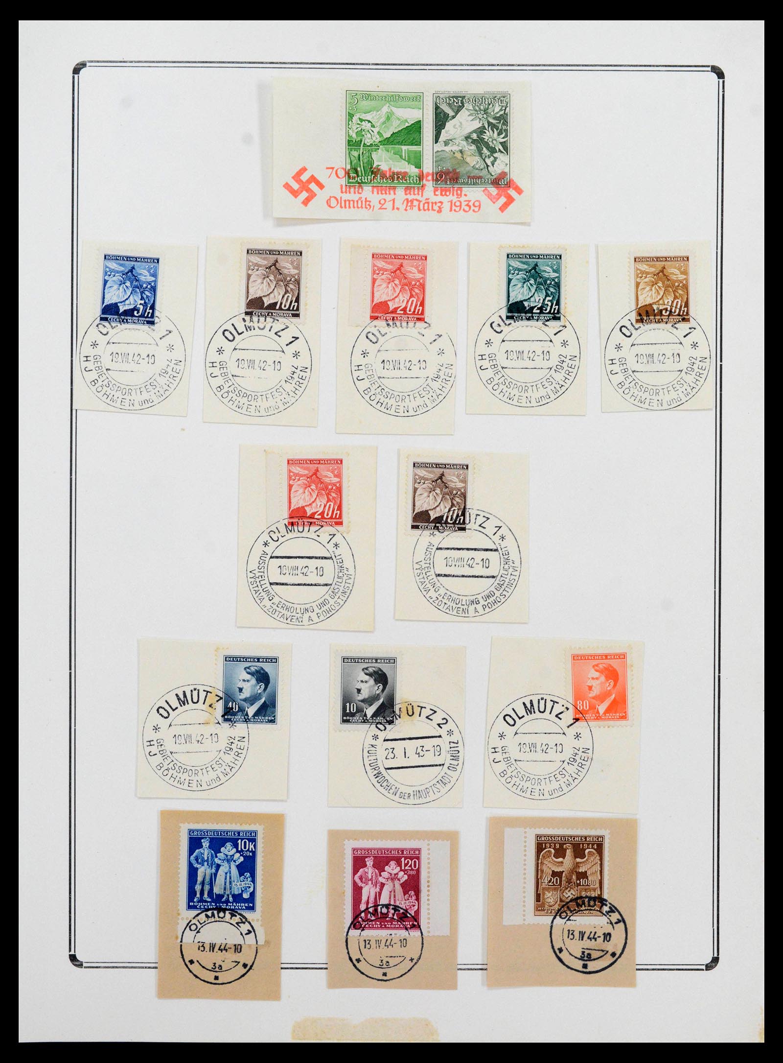 38865 0099 - Stamp collection 38865 German occupation 2nd worldwar 1939-1945.