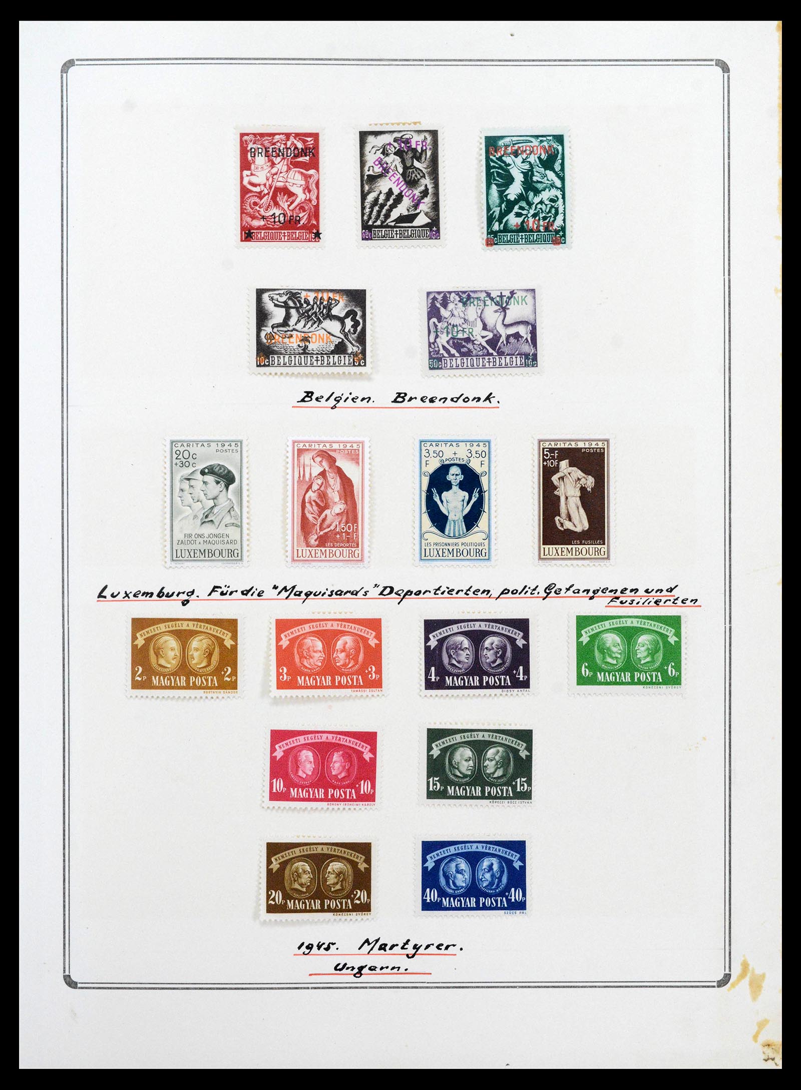 38865 0162 - Stamp collection 38865 German occupation 2nd worldwar 1939-1945.