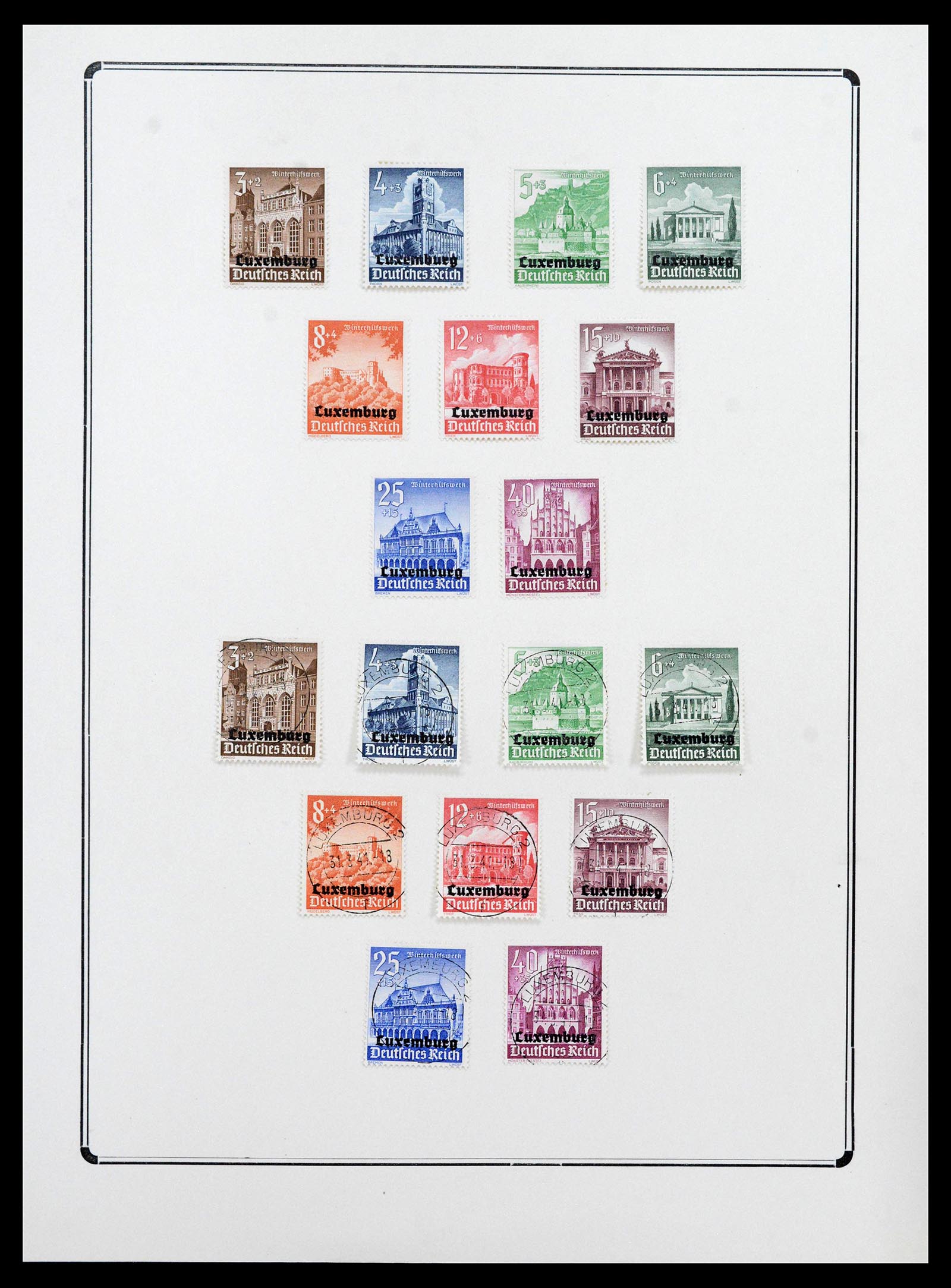 38865 0181 - Stamp collection 38865 German occupation 2nd worldwar 1939-1945.