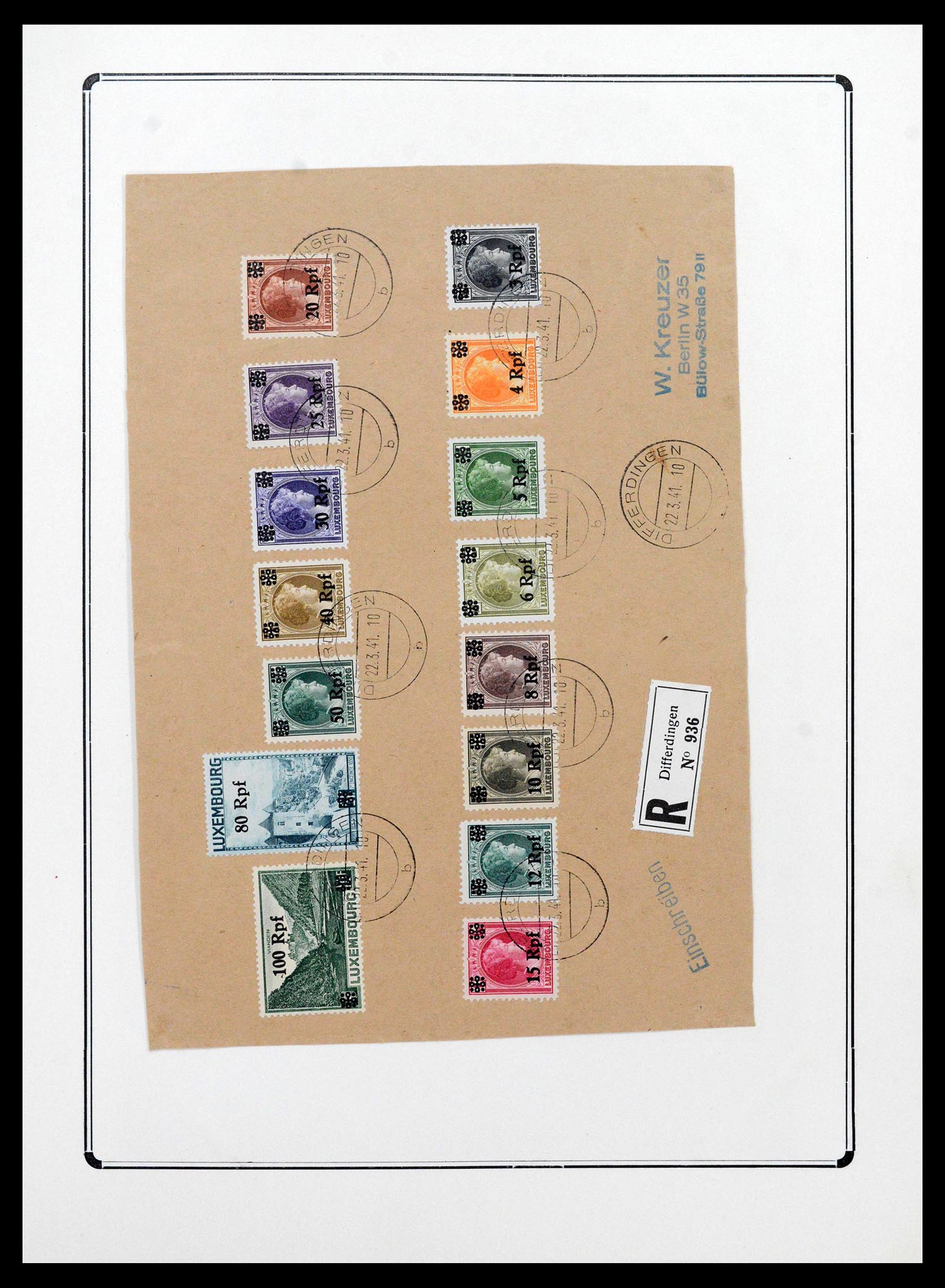38865 0184 - Stamp collection 38865 German occupation 2nd worldwar 1939-1945.
