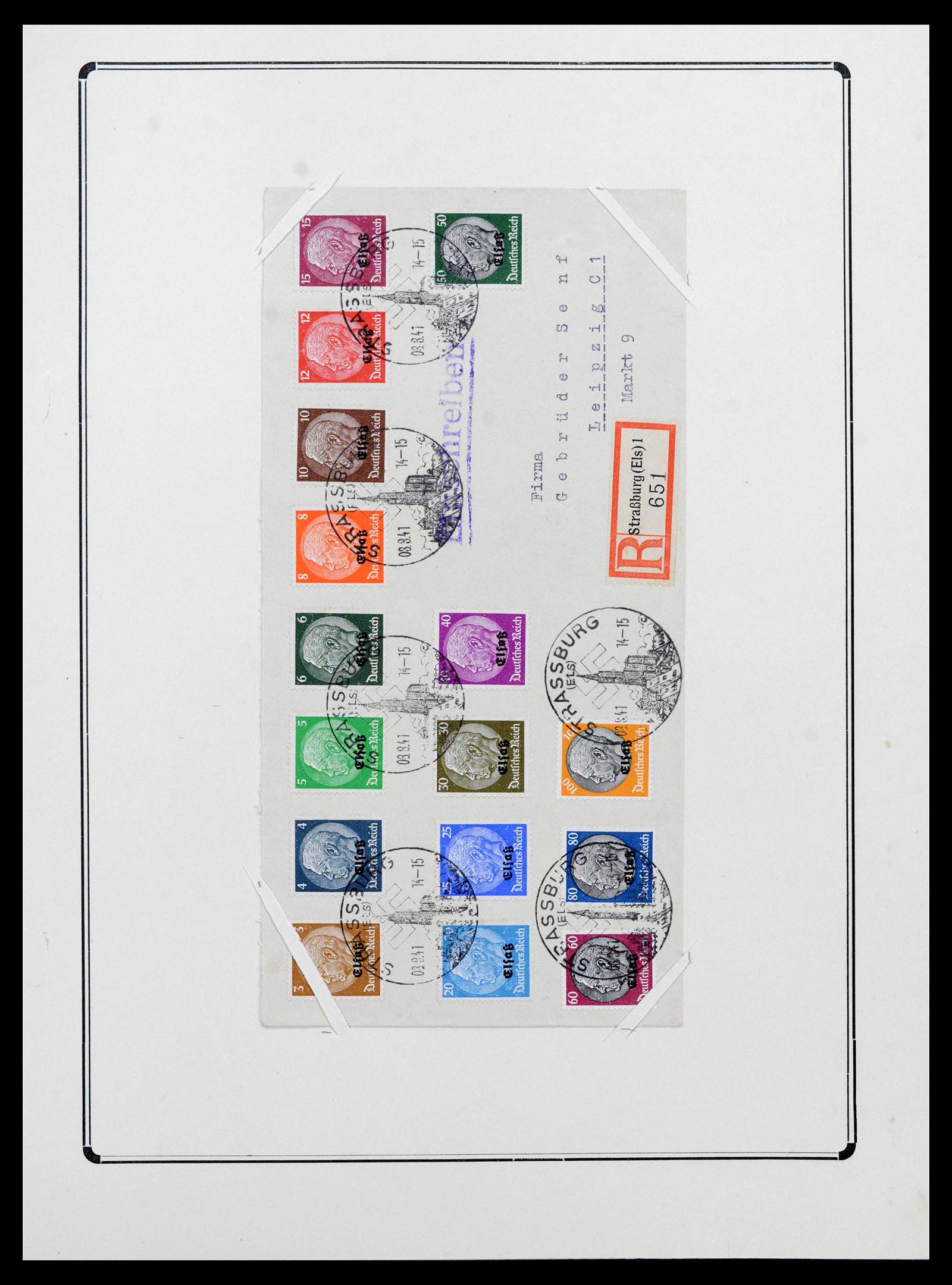 38865 0187 - Stamp collection 38865 German occupation 2nd worldwar 1939-1945.