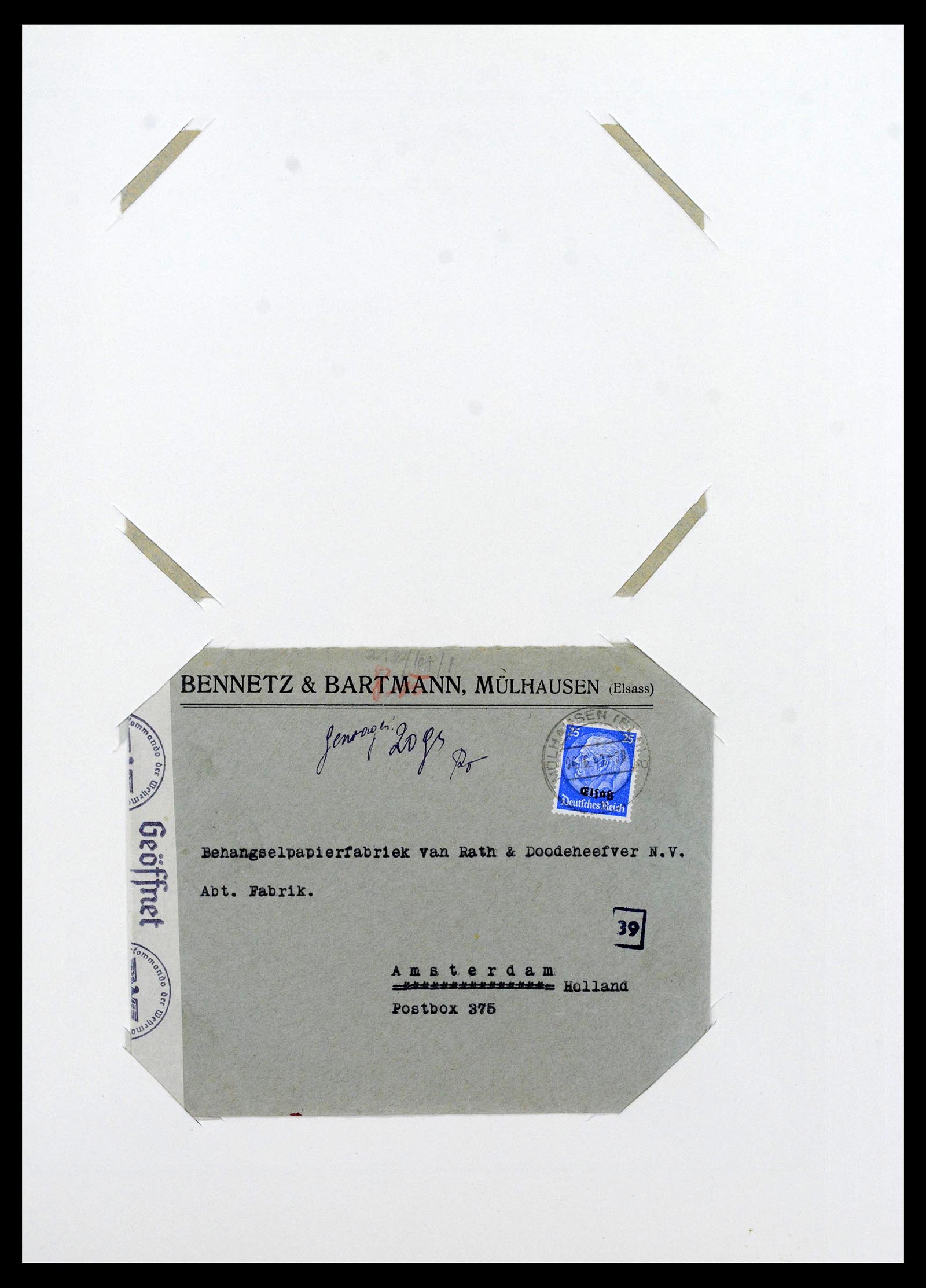 38865 0190 - Stamp collection 38865 German occupation 2nd worldwar 1939-1945.