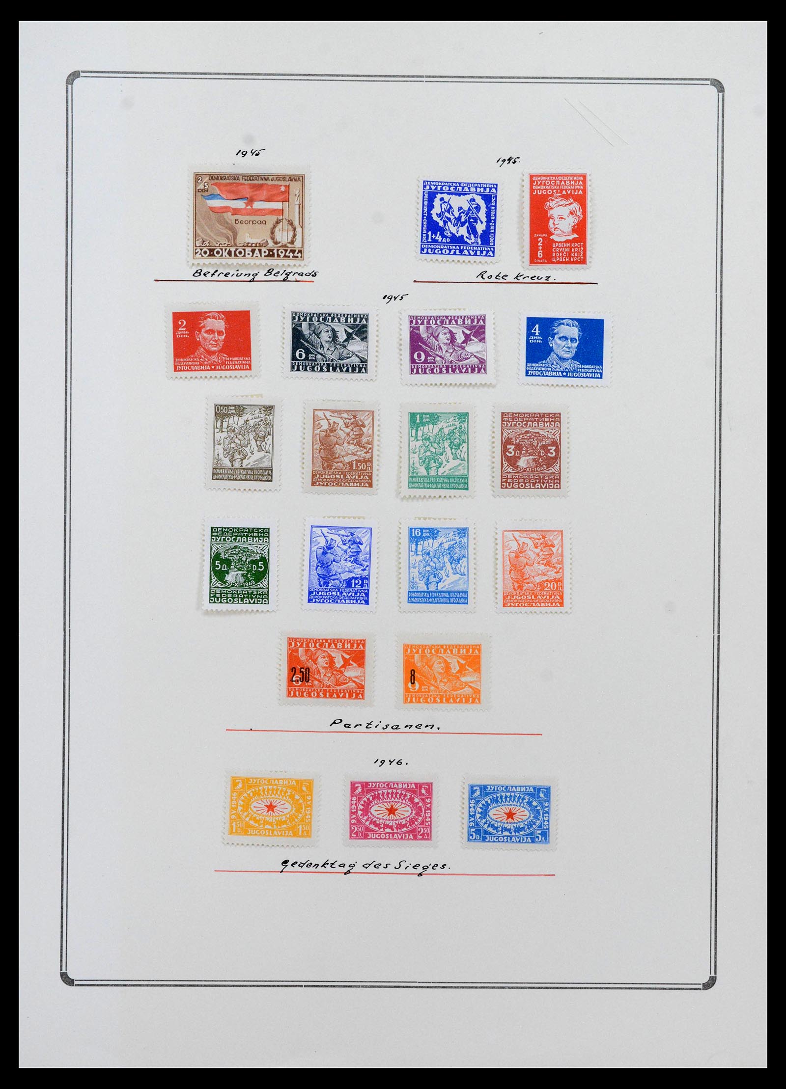 38865 0207 - Stamp collection 38865 German occupation 2nd worldwar 1939-1945.