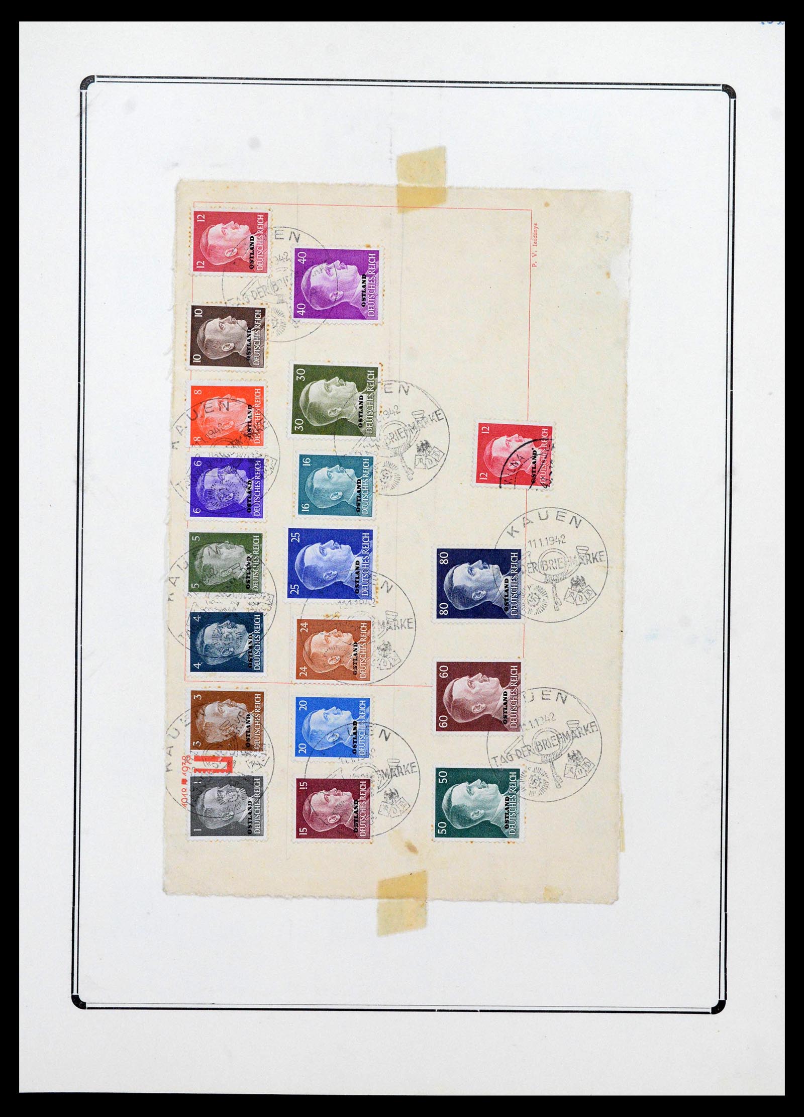 38865 0209 - Stamp collection 38865 German occupation 2nd worldwar 1939-1945.
