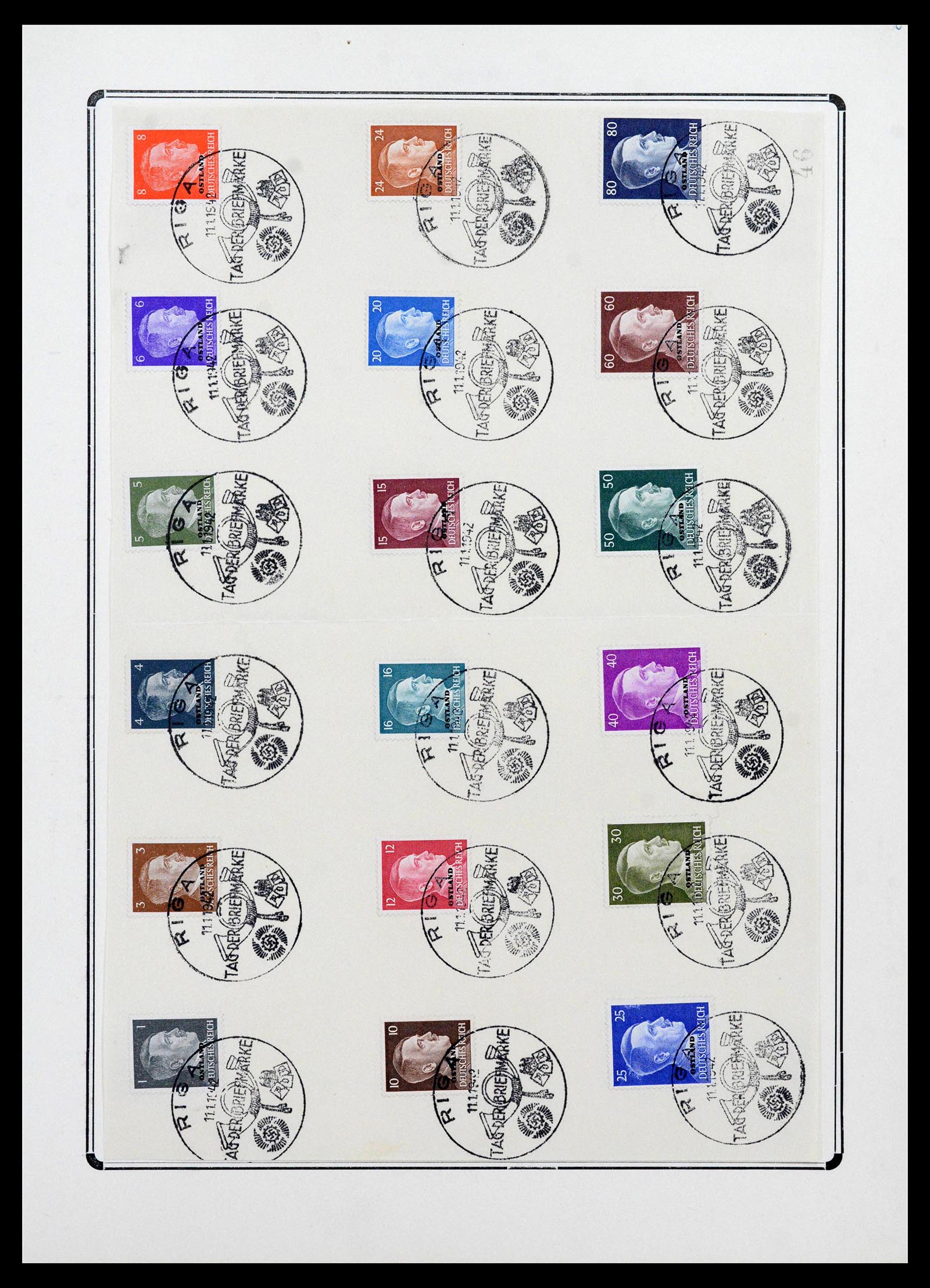 38865 0210 - Stamp collection 38865 German occupation 2nd worldwar 1939-1945.