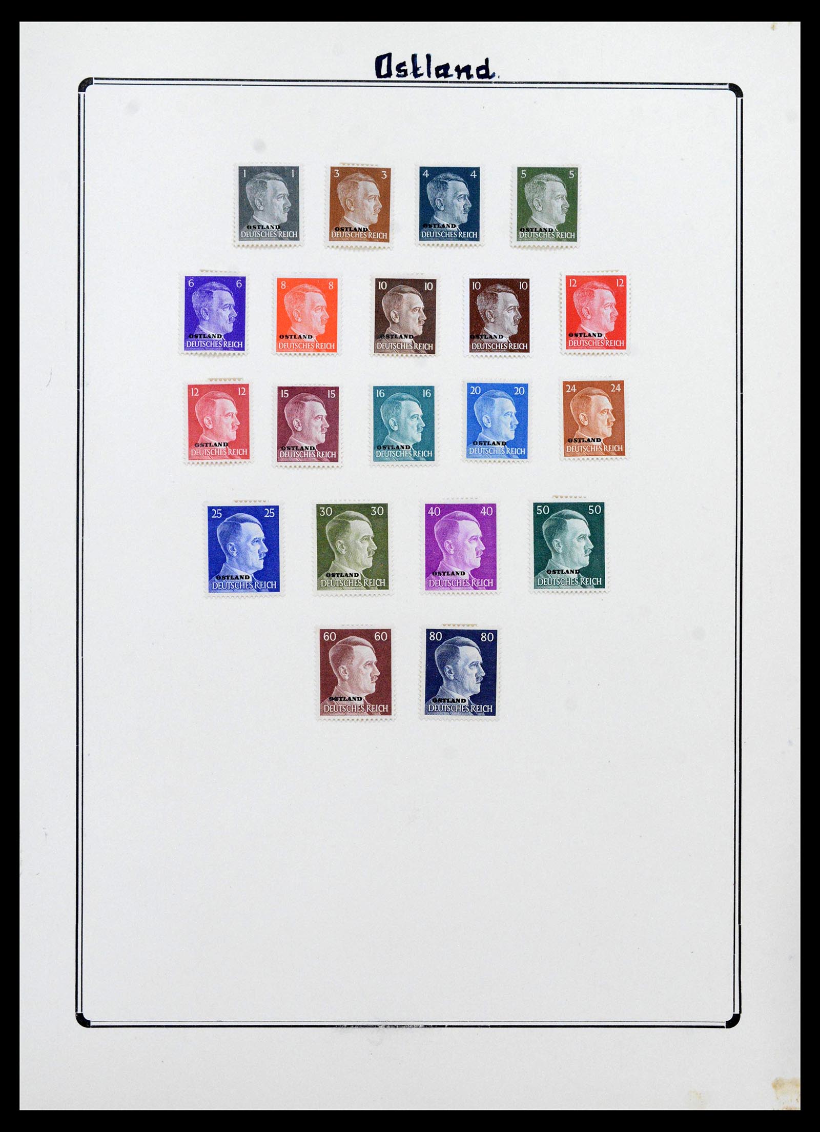 38865 0211 - Stamp collection 38865 German occupation 2nd worldwar 1939-1945.