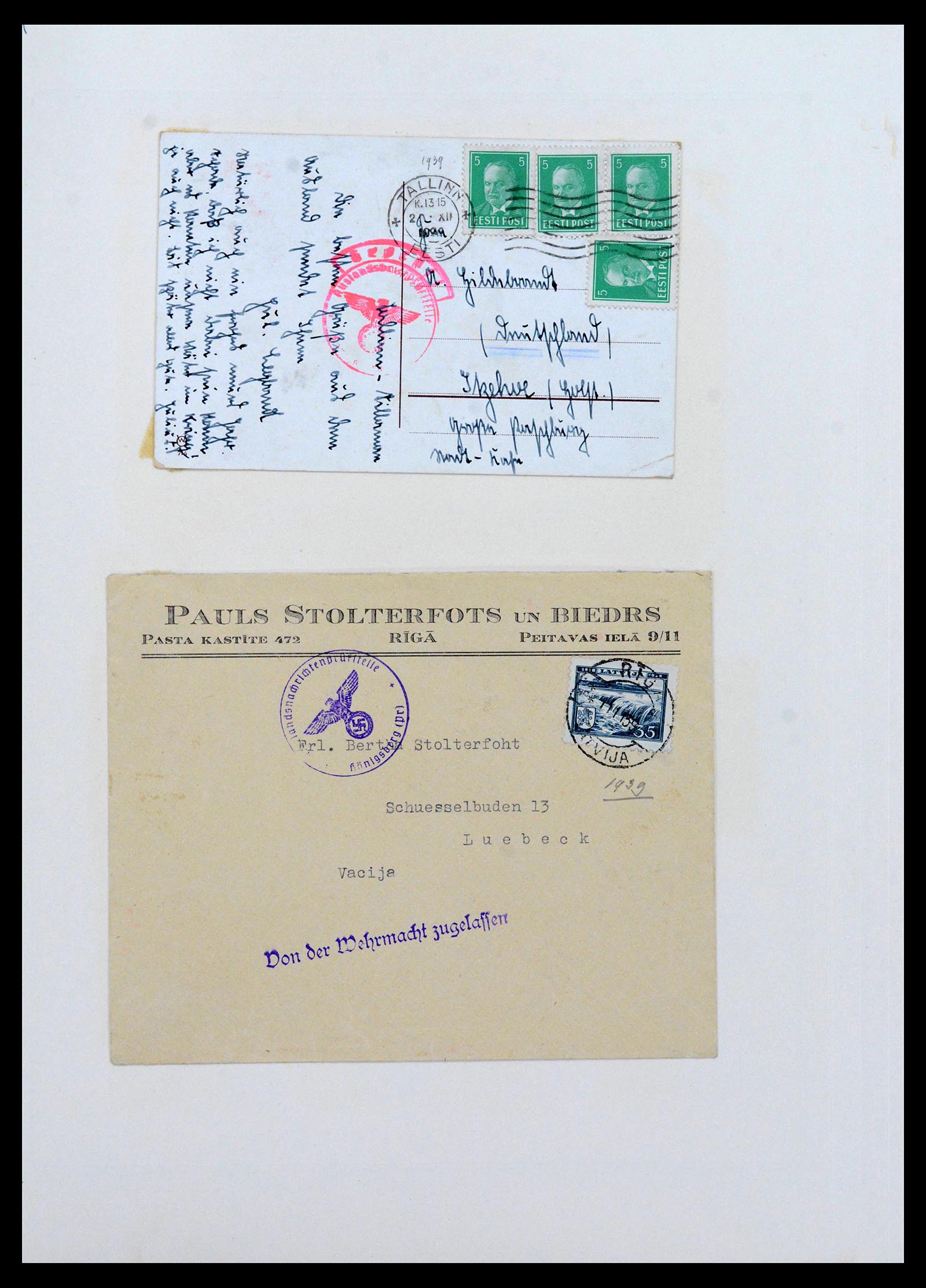 38865 0213 - Stamp collection 38865 German occupation 2nd worldwar 1939-1945.
