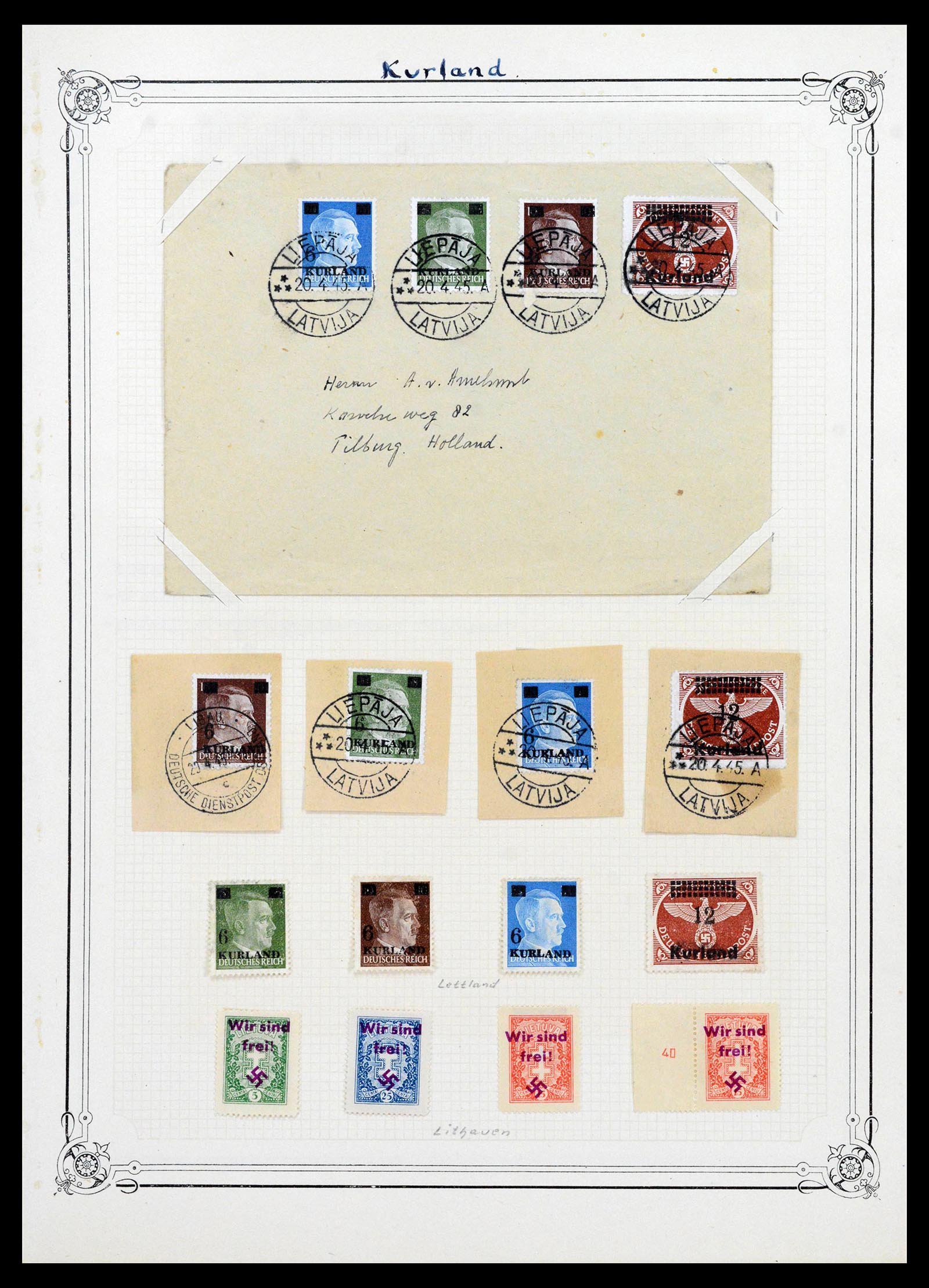 38865 0214 - Stamp collection 38865 German occupation 2nd worldwar 1939-1945.