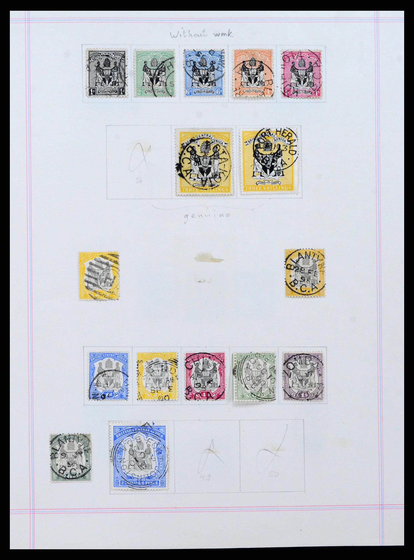 38867 0002 - Postzegelverzameling 38867 Zuid Afrikaanse gebieden 1886-1950.