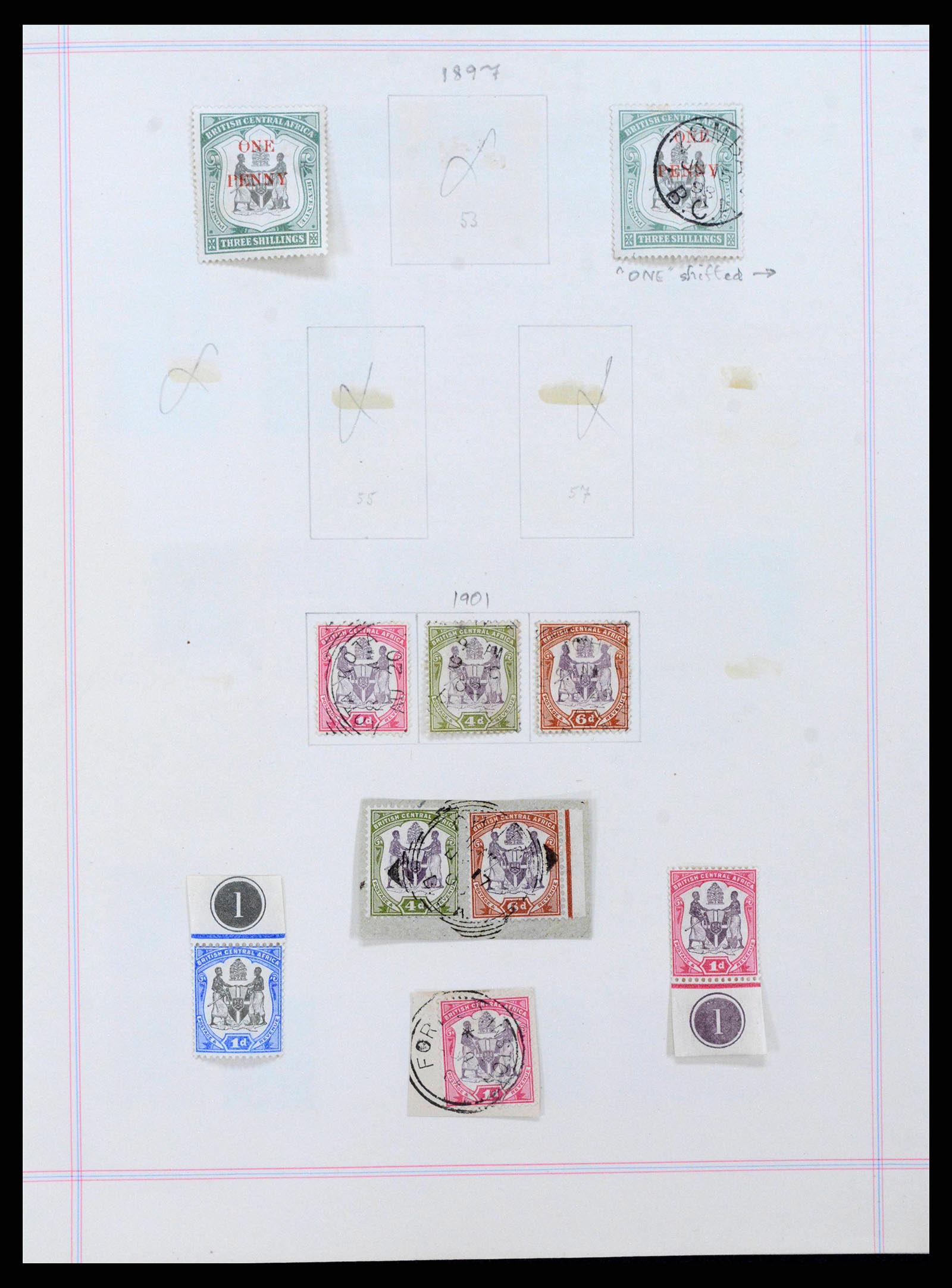 38867 0003 - Postzegelverzameling 38867 Zuid Afrikaanse gebieden 1886-1950.