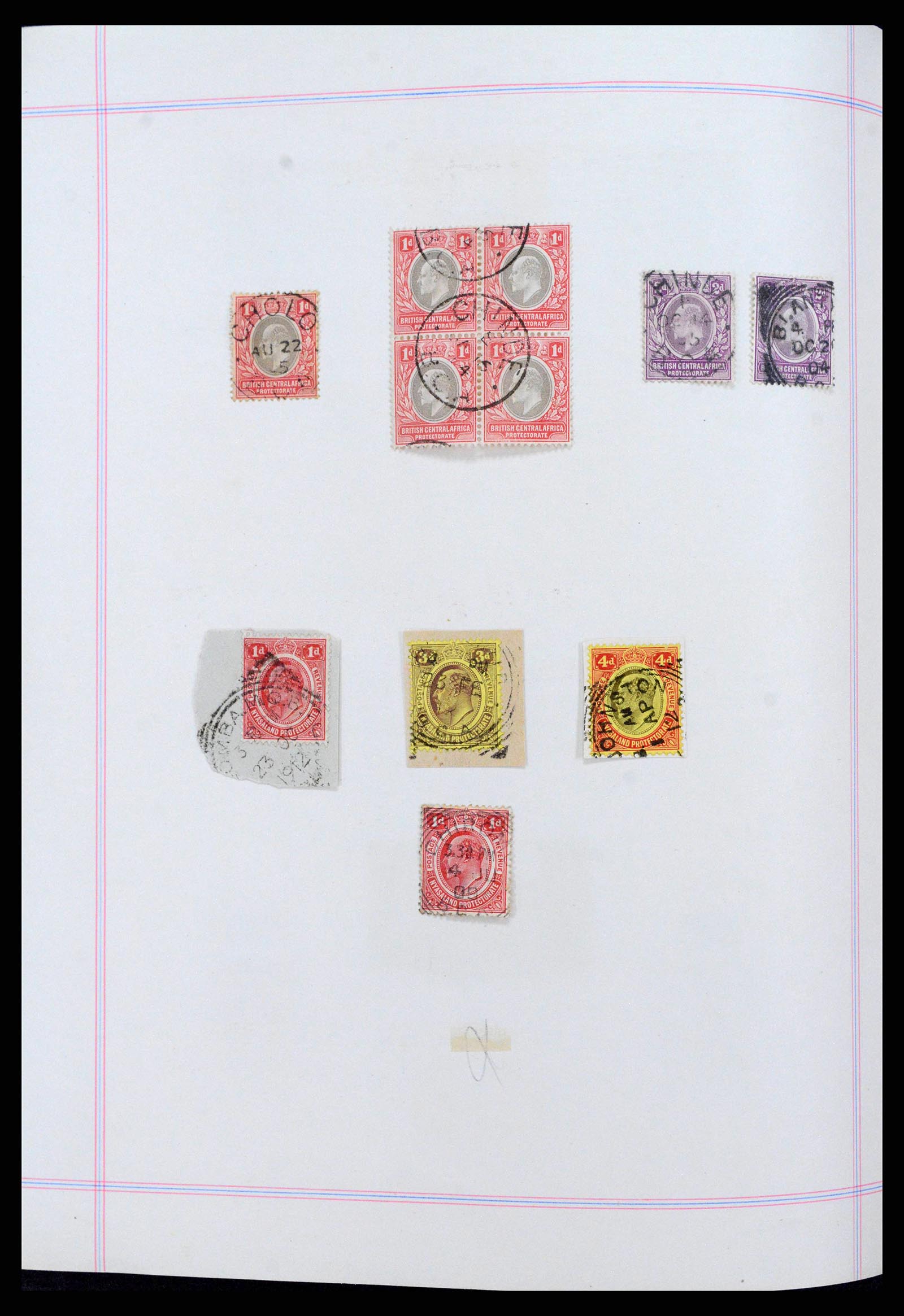 38867 0004 - Postzegelverzameling 38867 Zuid Afrikaanse gebieden 1886-1950.