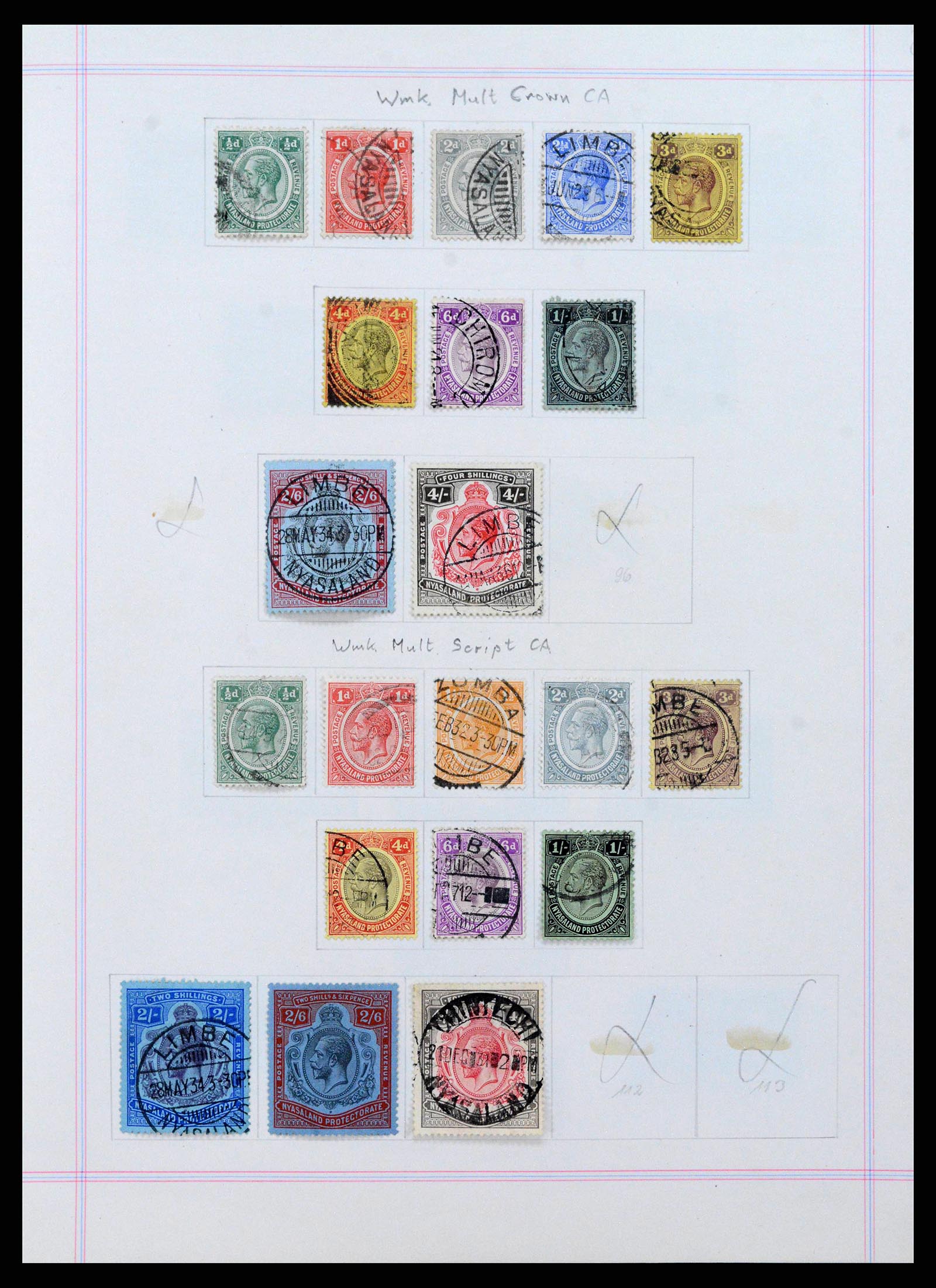 38867 0006 - Postzegelverzameling 38867 Zuid Afrikaanse gebieden 1886-1950.