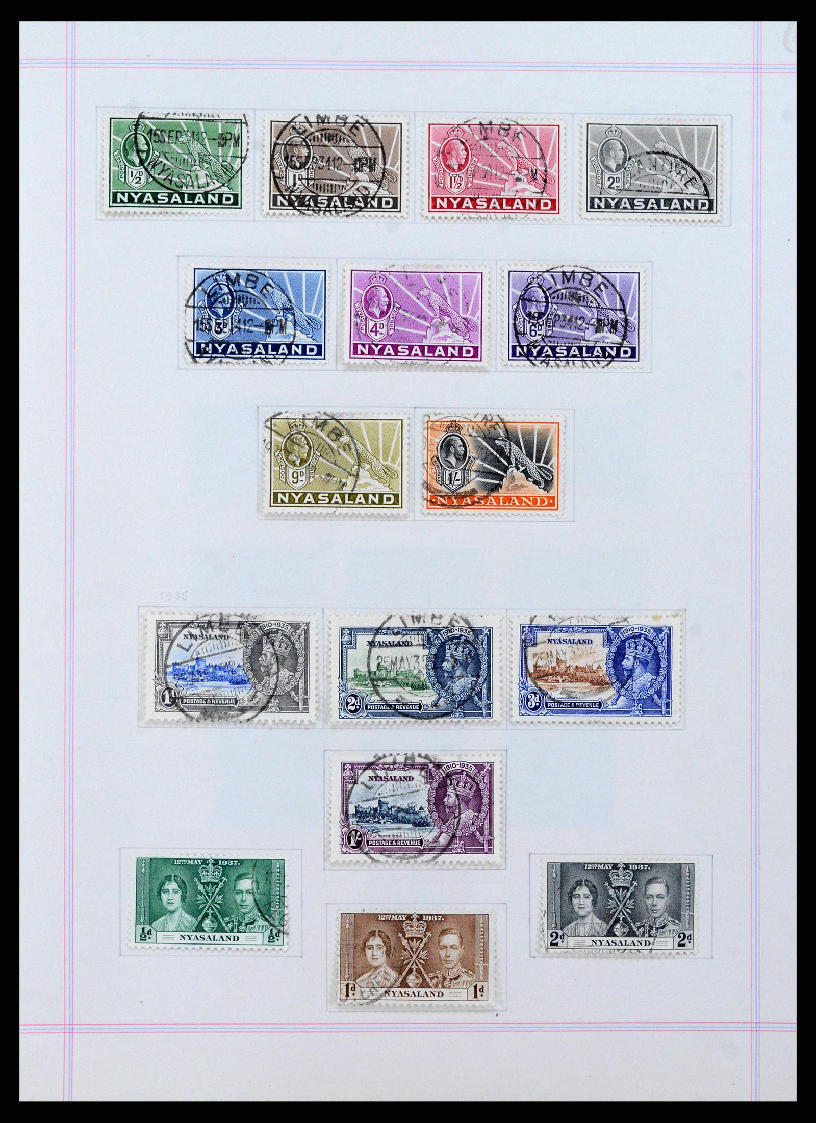 38867 0007 - Postzegelverzameling 38867 Zuid Afrikaanse gebieden 1886-1950.