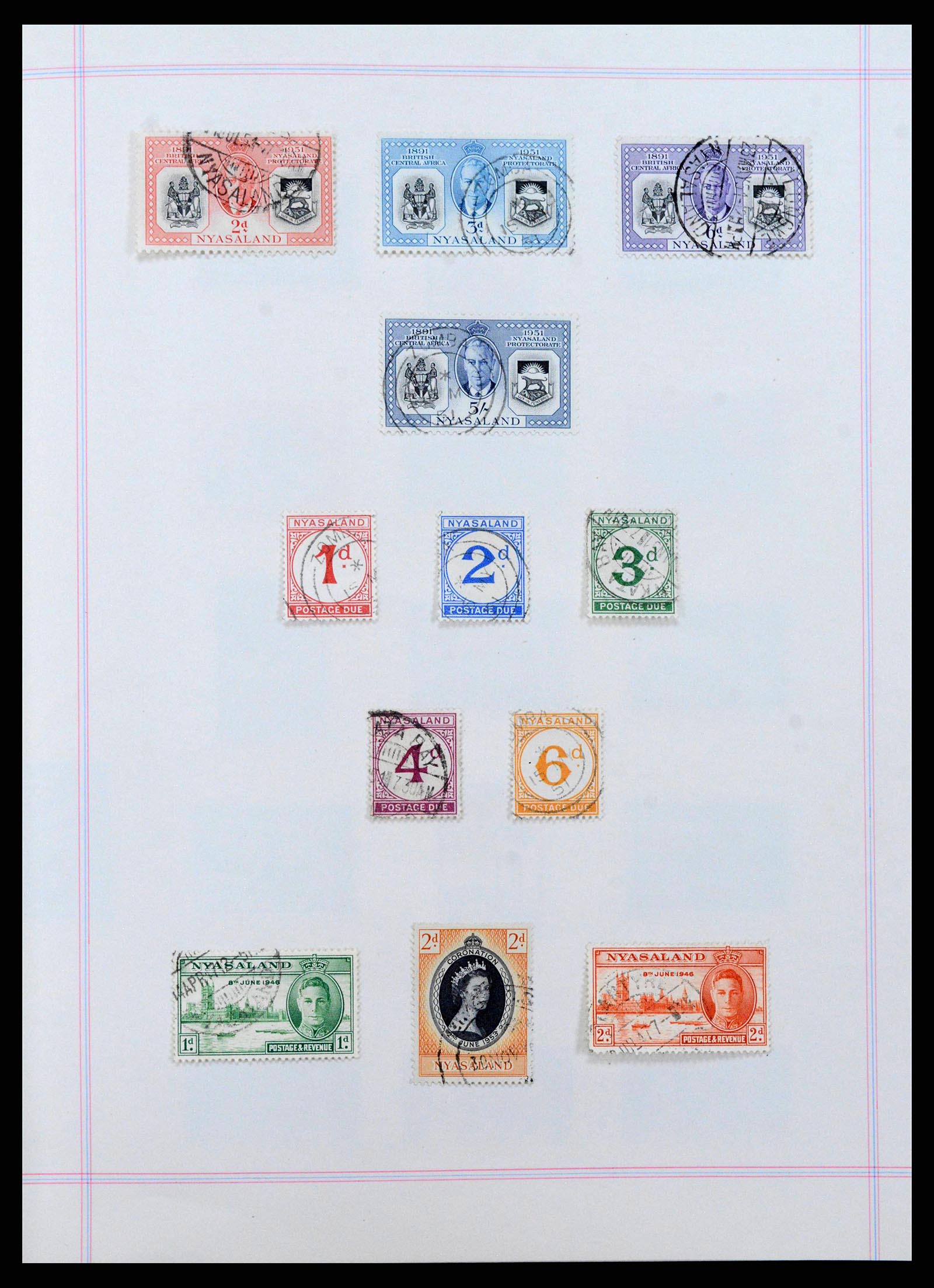 38867 0010 - Postzegelverzameling 38867 Zuid Afrikaanse gebieden 1886-1950.