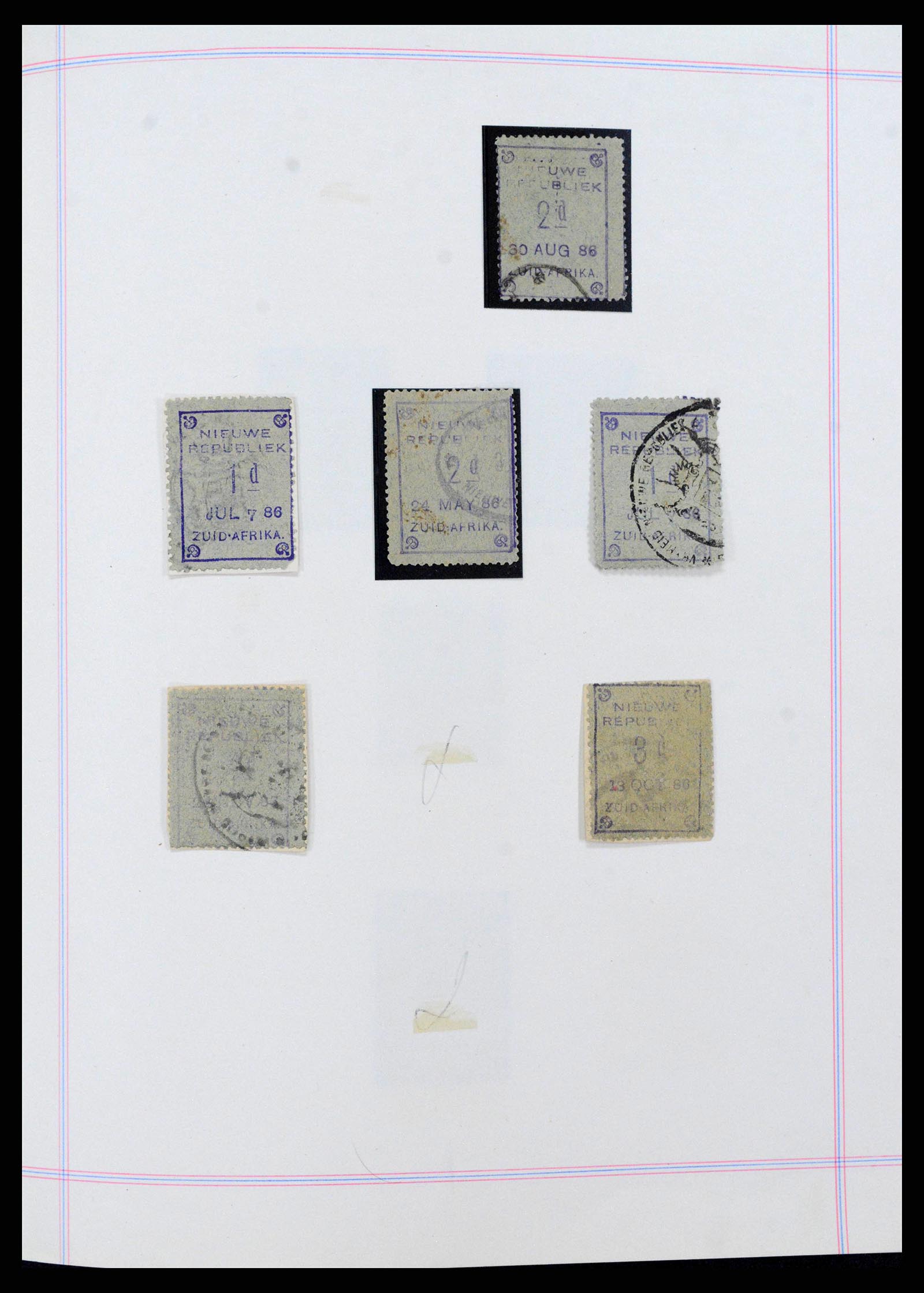 38867 0014 - Postzegelverzameling 38867 Zuid Afrikaanse gebieden 1886-1950.