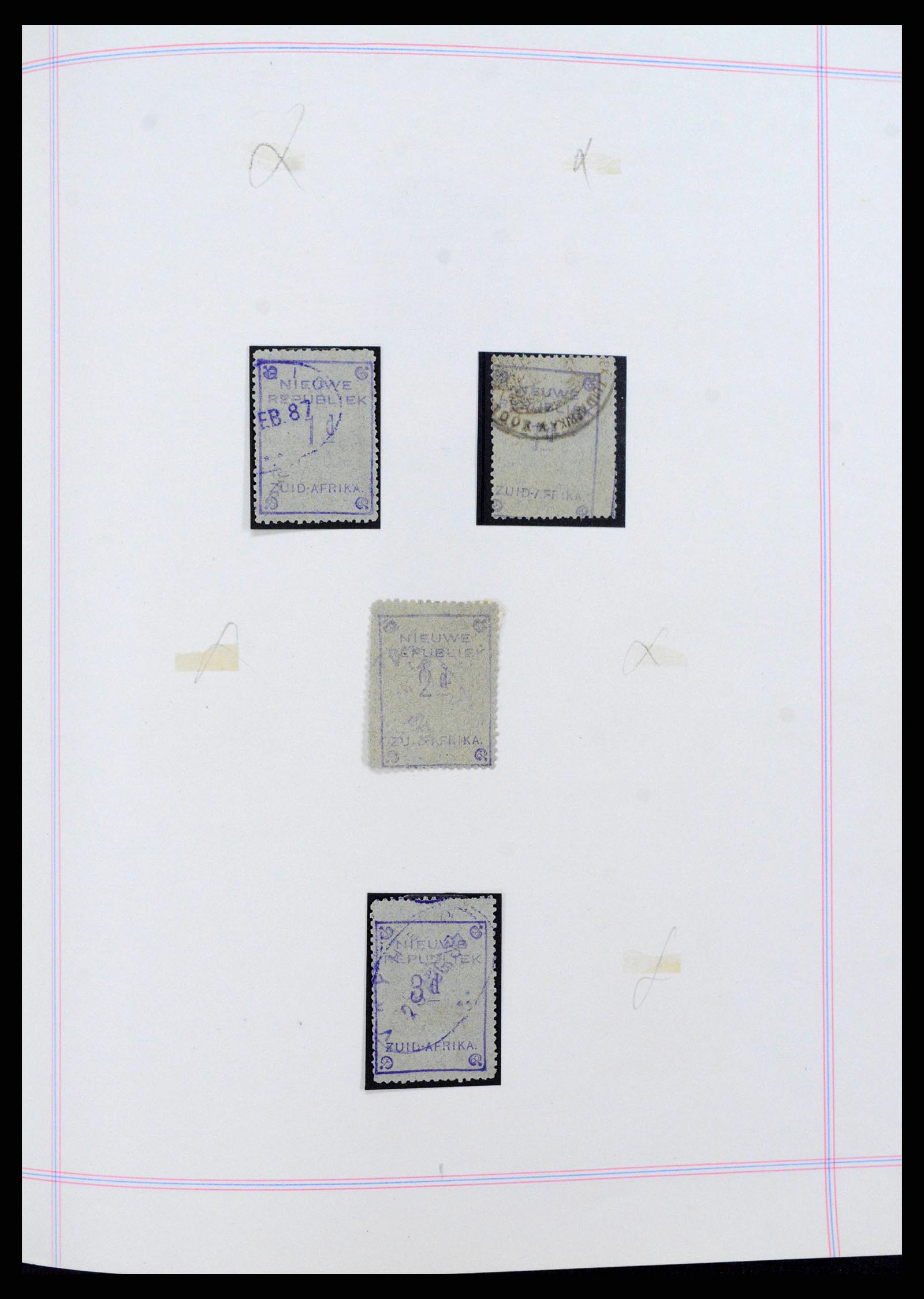 38867 0015 - Postzegelverzameling 38867 Zuid Afrikaanse gebieden 1886-1950.