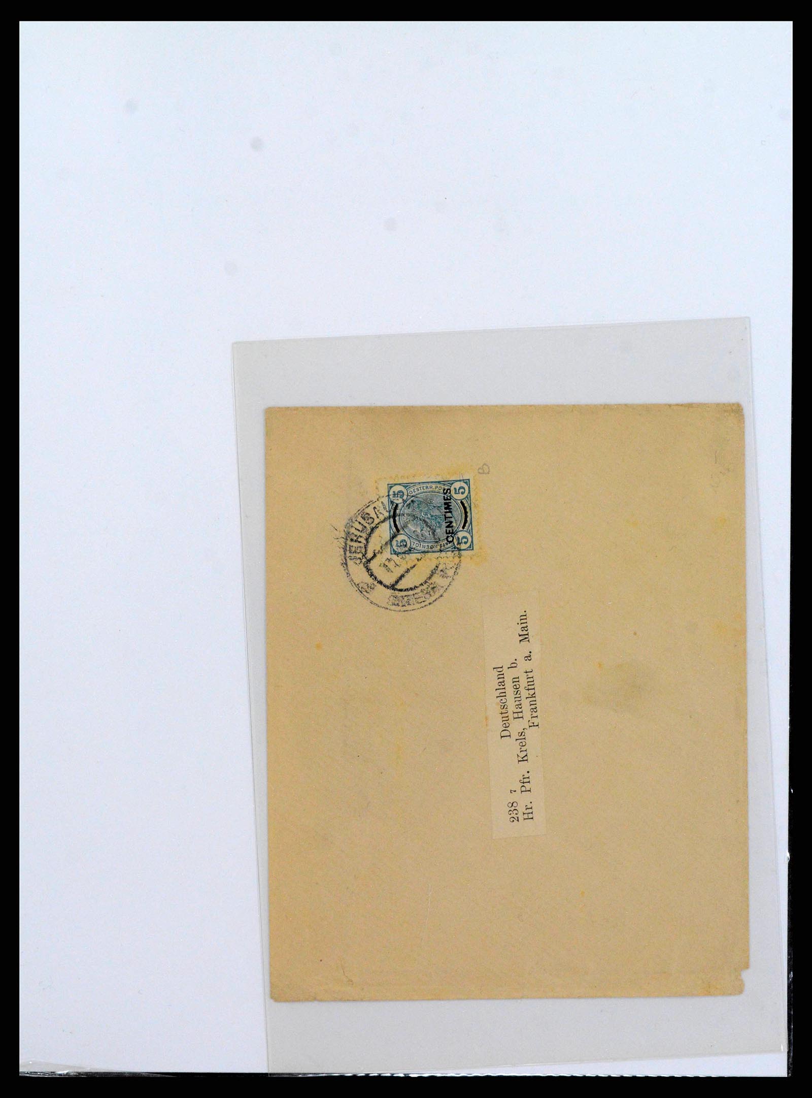 38873 0009 - Postzegelverzameling 38873 Oostenrijks Levant 1863-1914.
