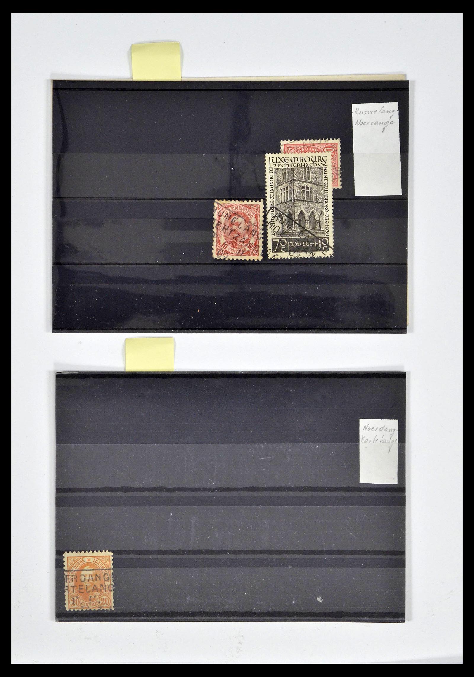 38876 0004 - Postzegelverzameling 38876 Luxemburg treinstempels 1890-1950.