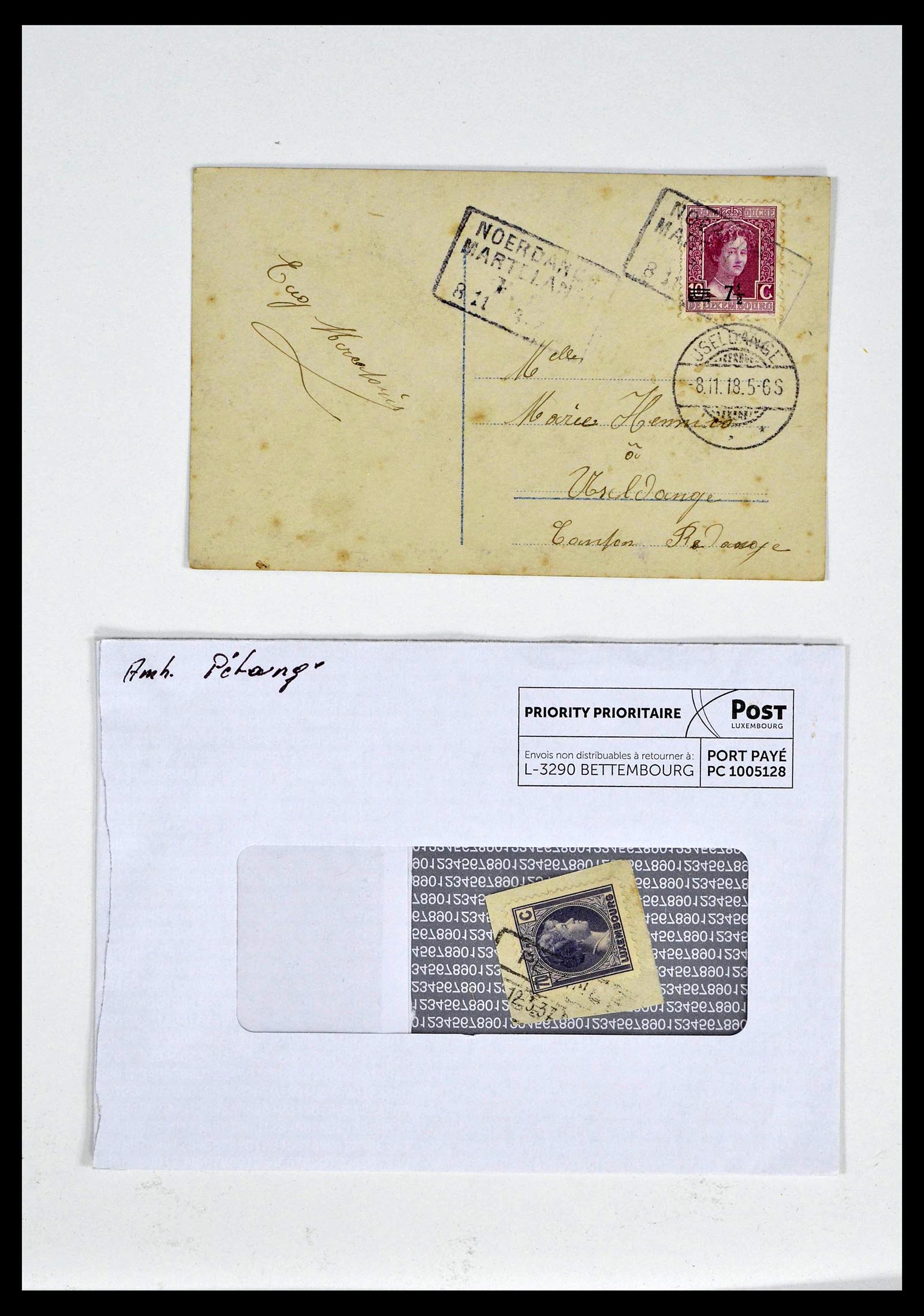 38876 0026 - Postzegelverzameling 38876 Luxemburg treinstempels 1890-1950.