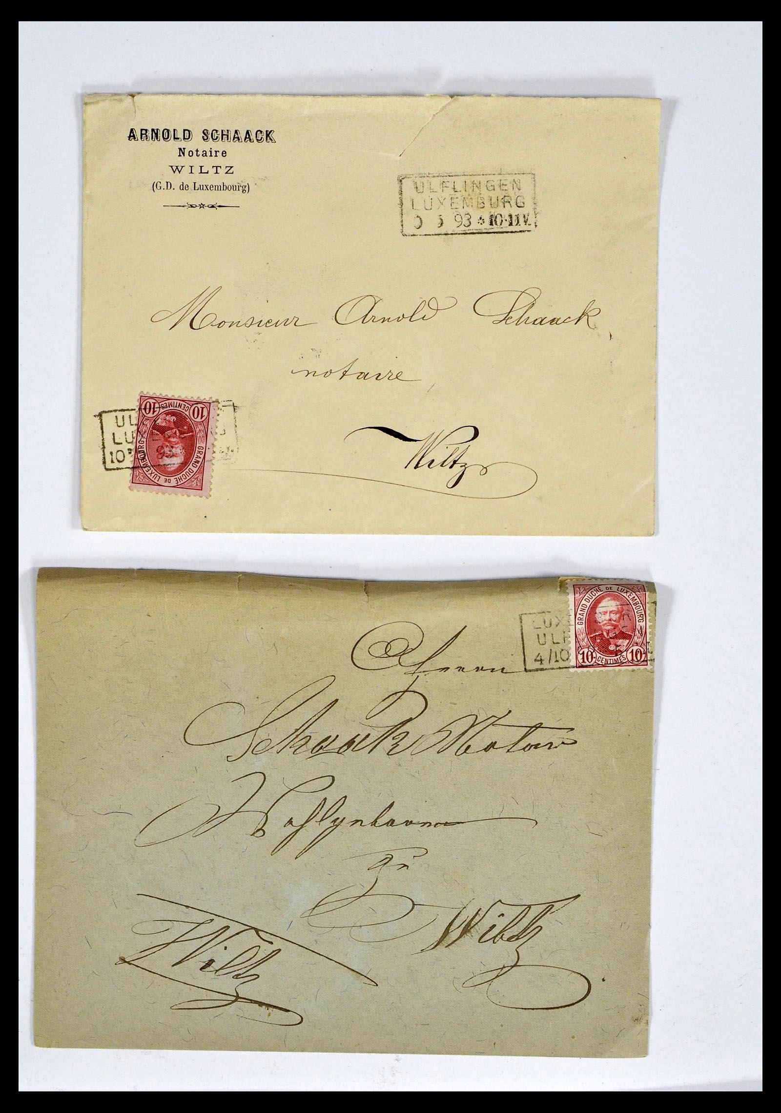38876 0028 - Postzegelverzameling 38876 Luxemburg treinstempels 1890-1950.