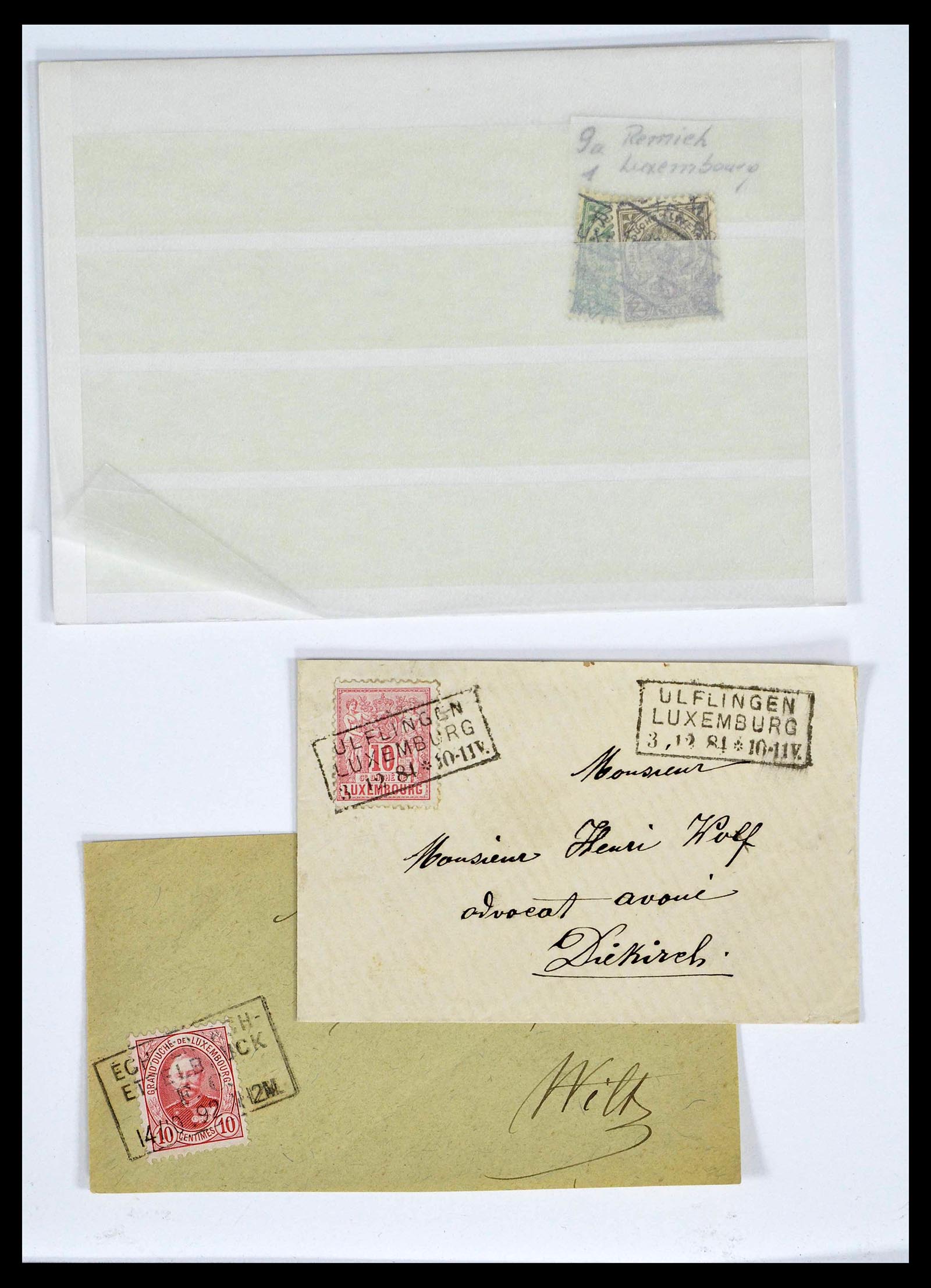 38876 0094 - Stamp collection 38876 Luxembourg train cancels 1890-1950.