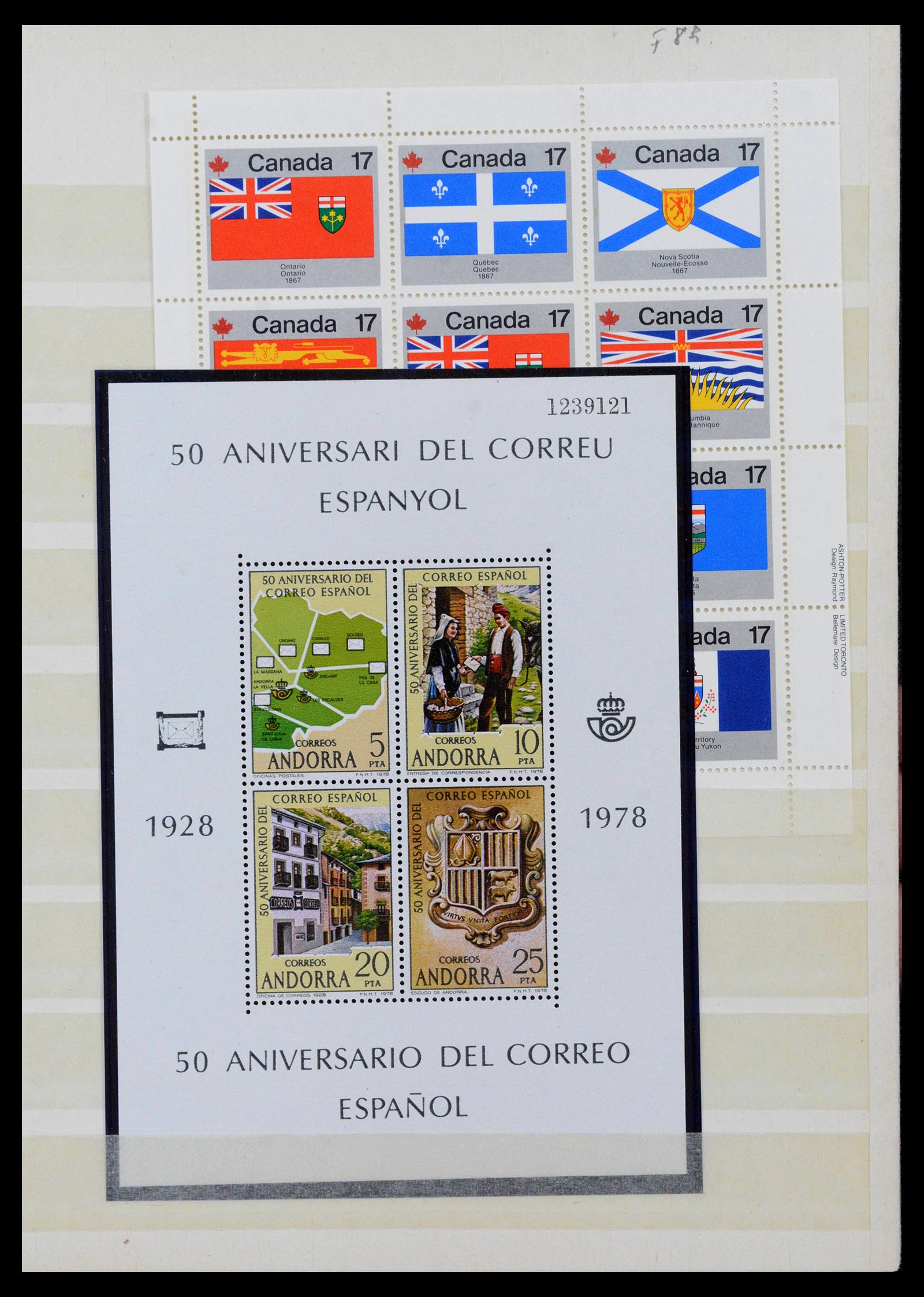 38878 0011 - Postzegelverzameling 38878 Wereld blokken 1959-2017.
