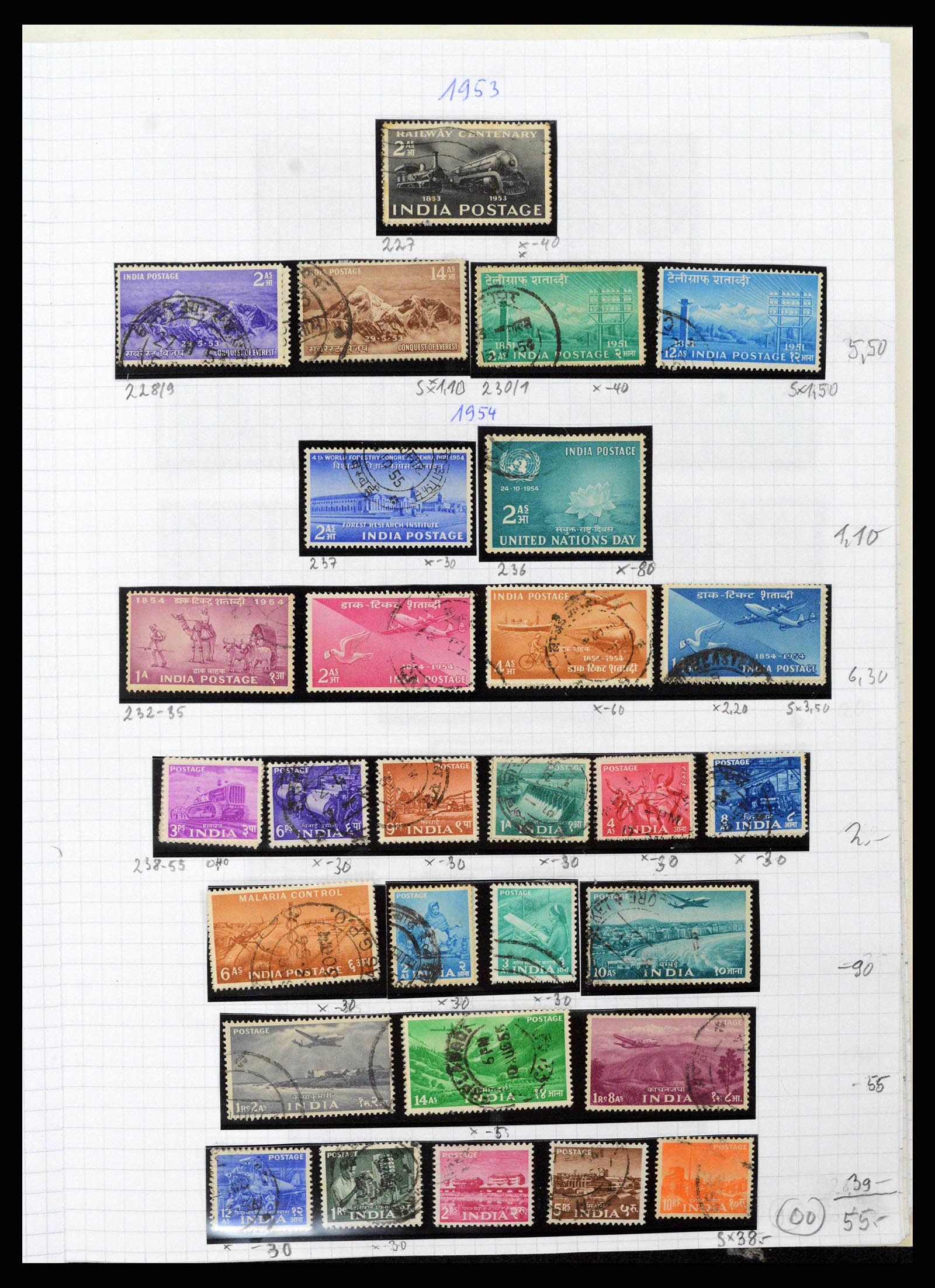 38879 0013 - Stamp collection 38879 India and Pakistan 1854-1975.