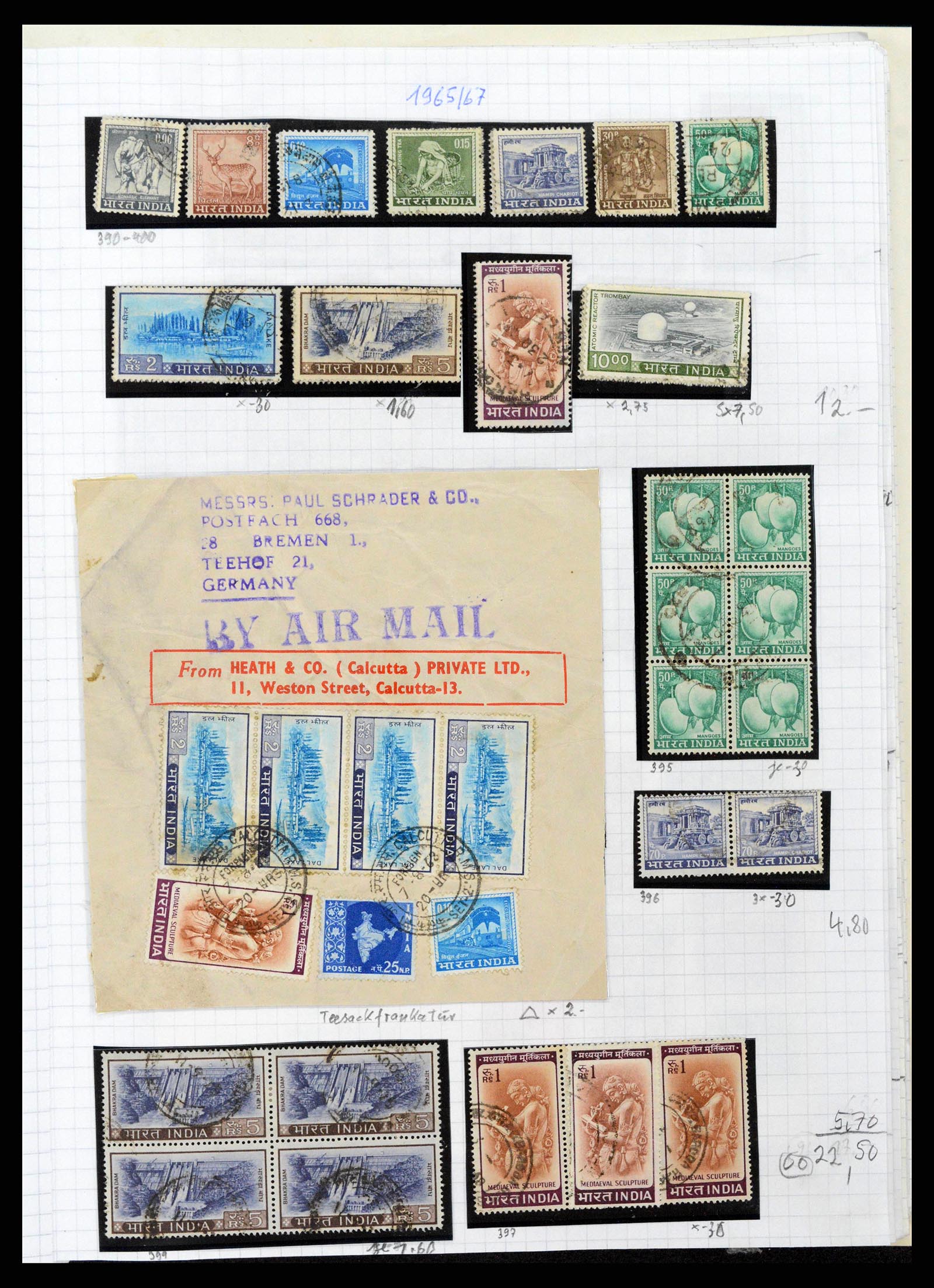 38879 0021 - Postzegelverzameling 38879 India en Pakistan 1854-1975.