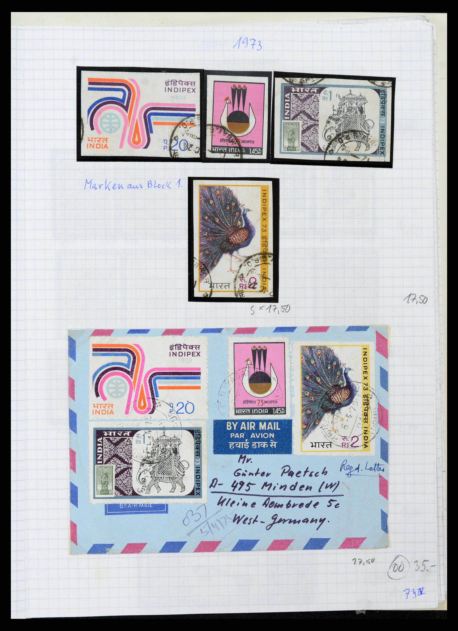 38879 0033 - Postzegelverzameling 38879 India en Pakistan 1854-1975.