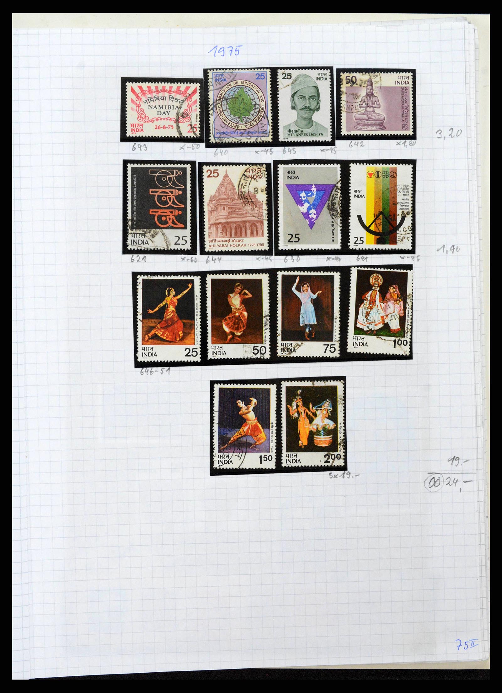 38879 0039 - Postzegelverzameling 38879 India en Pakistan 1854-1975.