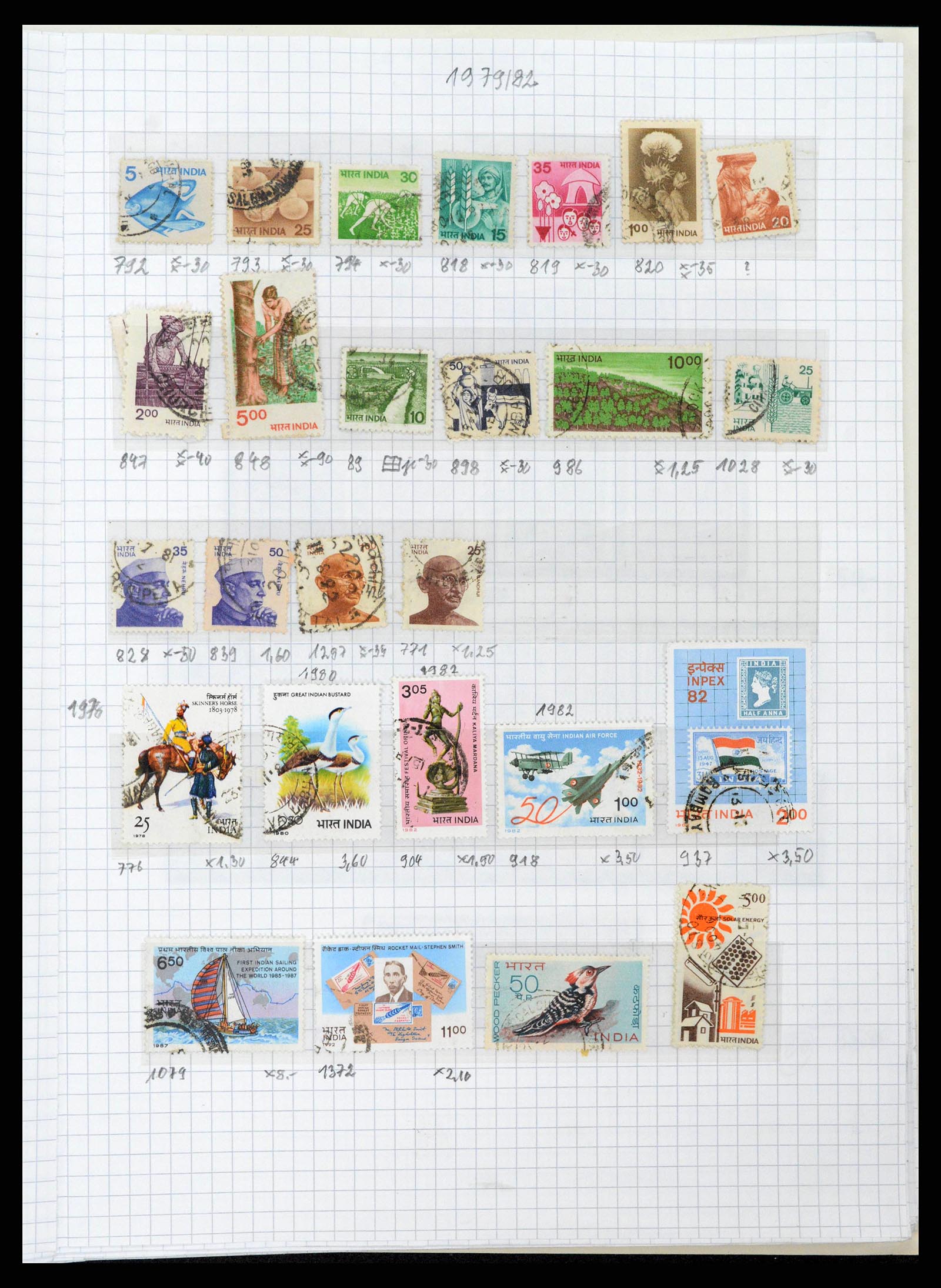 38879 0041 - Postzegelverzameling 38879 India en Pakistan 1854-1975.