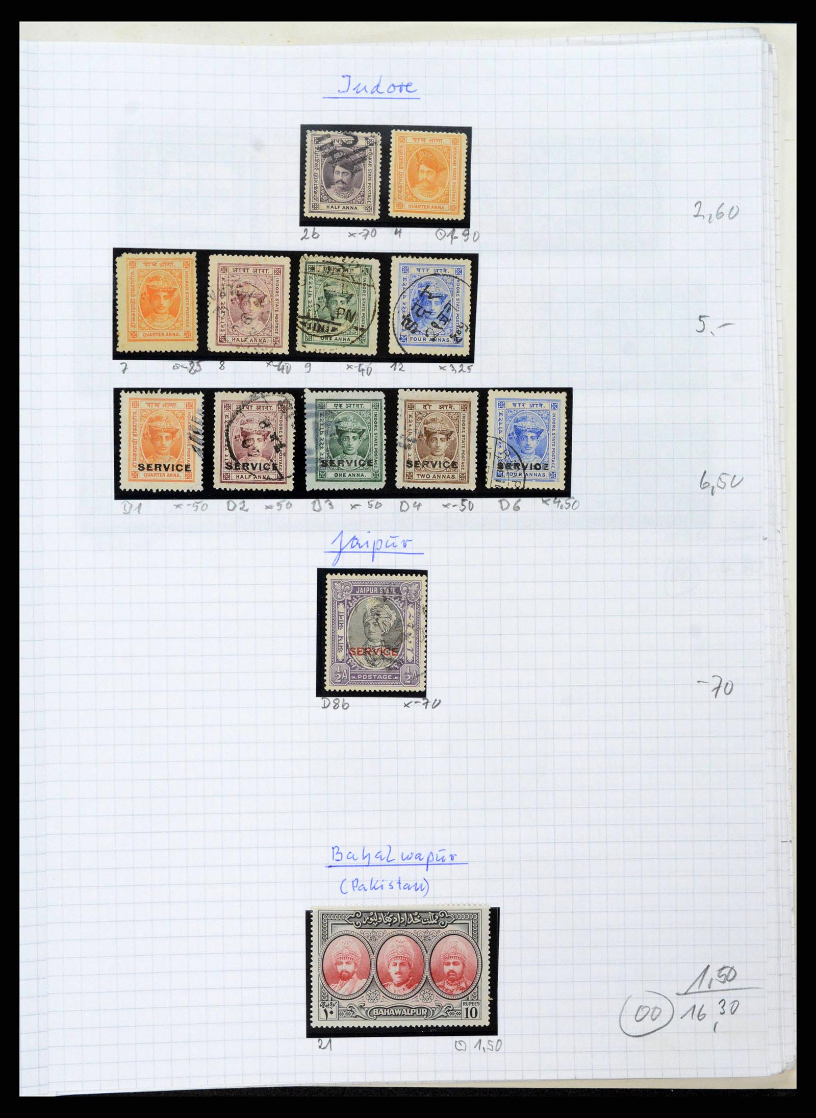 38879 0050 - Postzegelverzameling 38879 India en Pakistan 1854-1975.