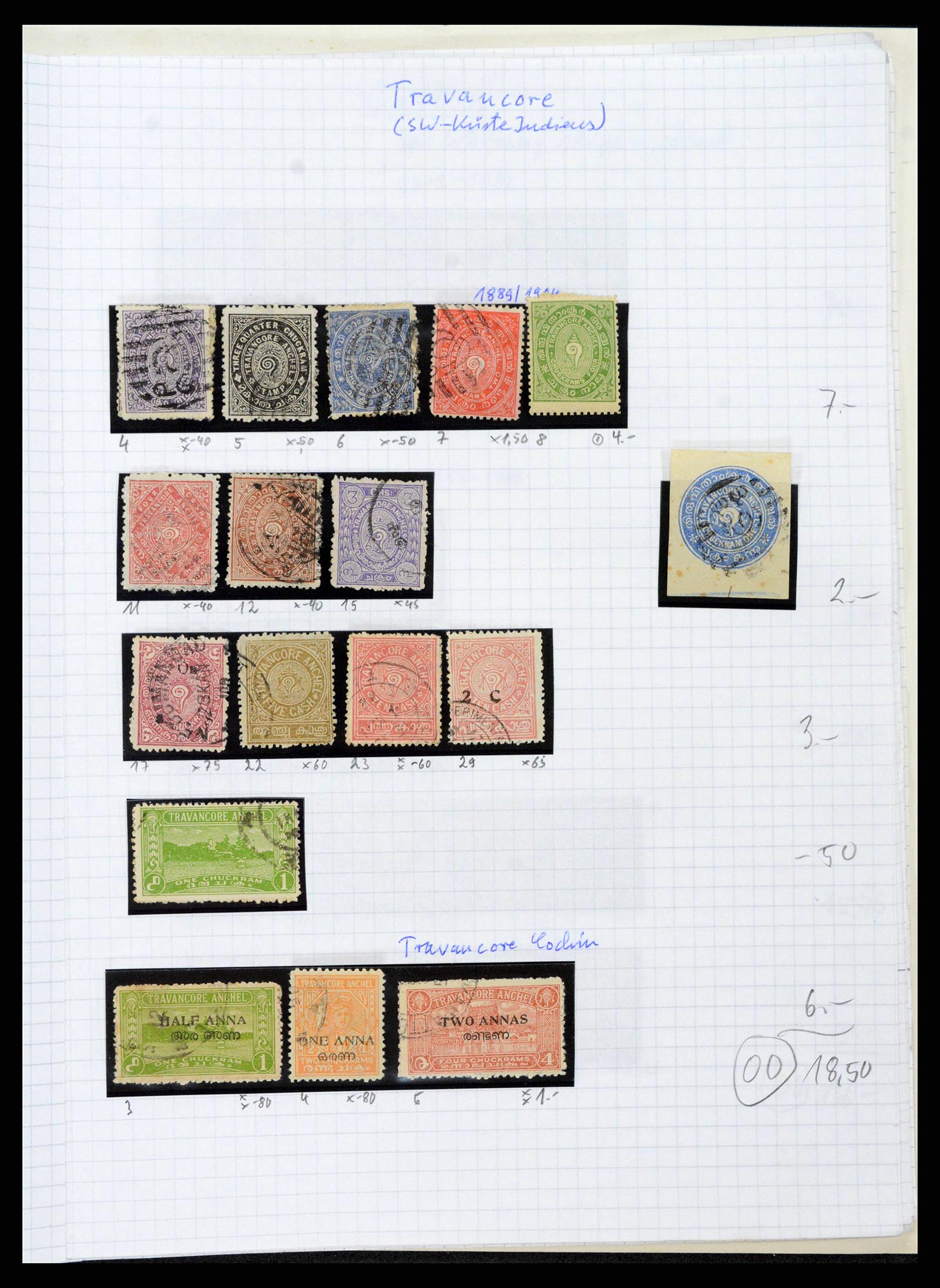 38879 0058 - Postzegelverzameling 38879 India en Pakistan 1854-1975.